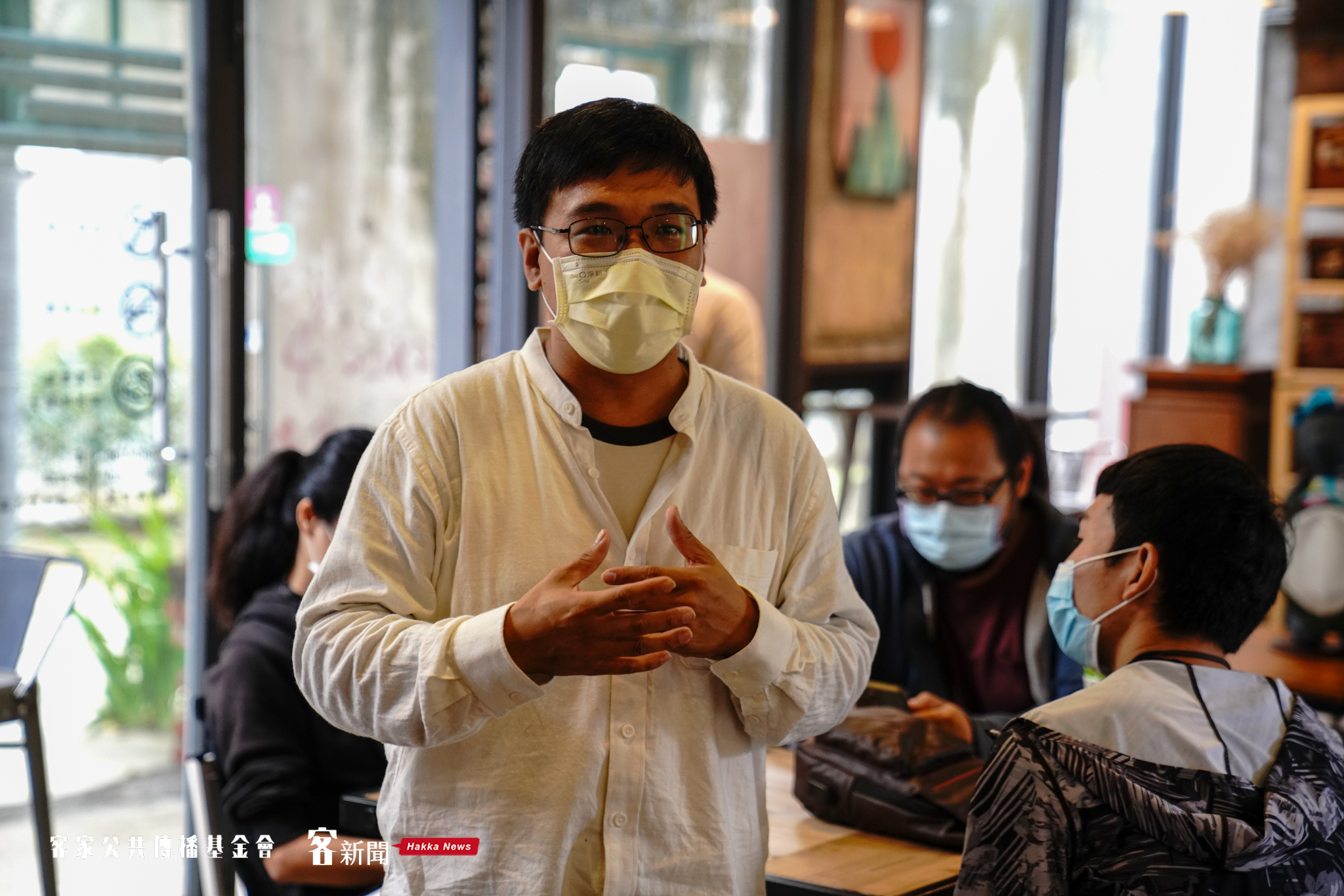 陳致中說,橫山喜市推廣里山生活,台三線藝術季學校提供相當好的交流管道。宋佩遙攝