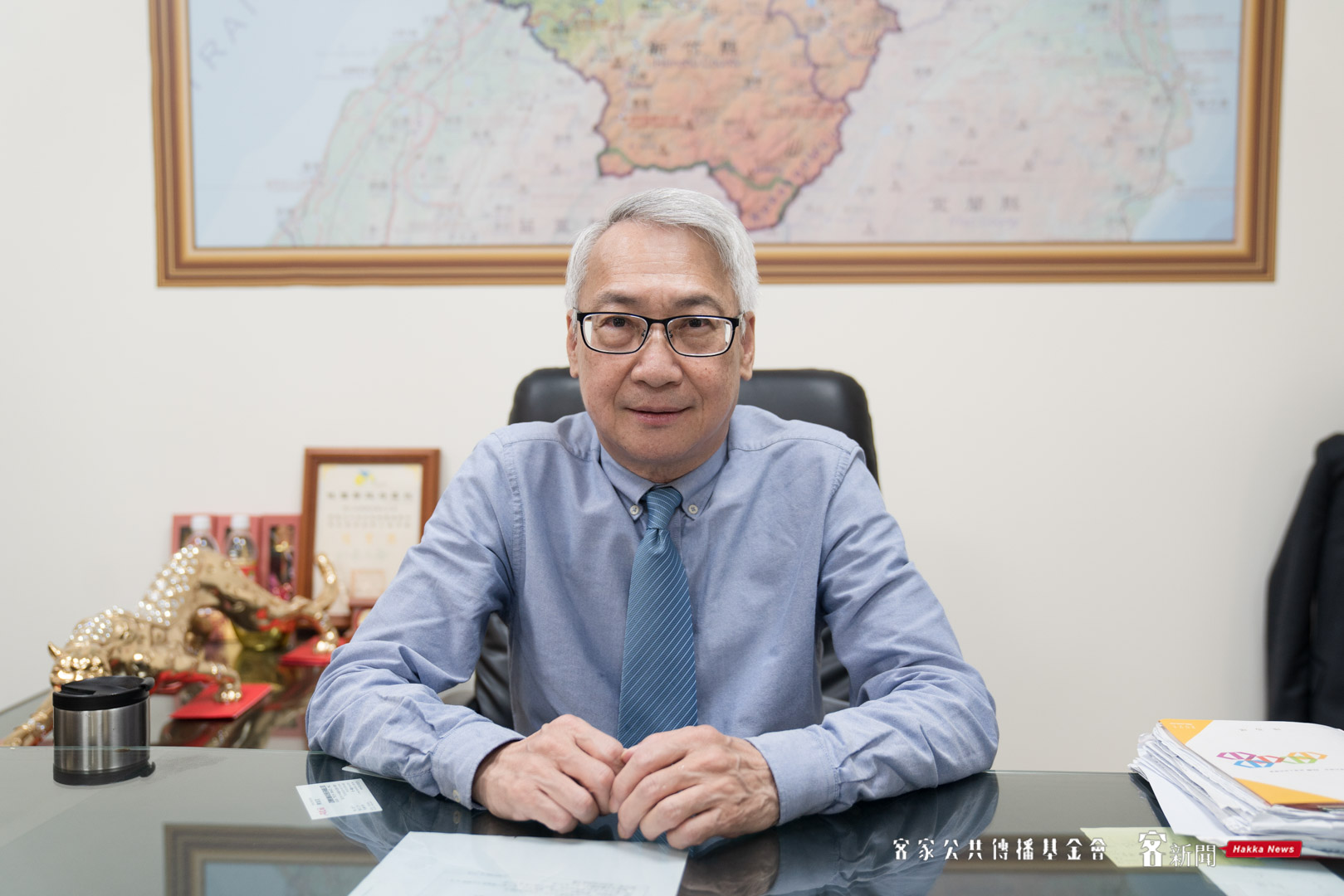 新三亞預拌混凝土場董事長陳易穰。范修語攝