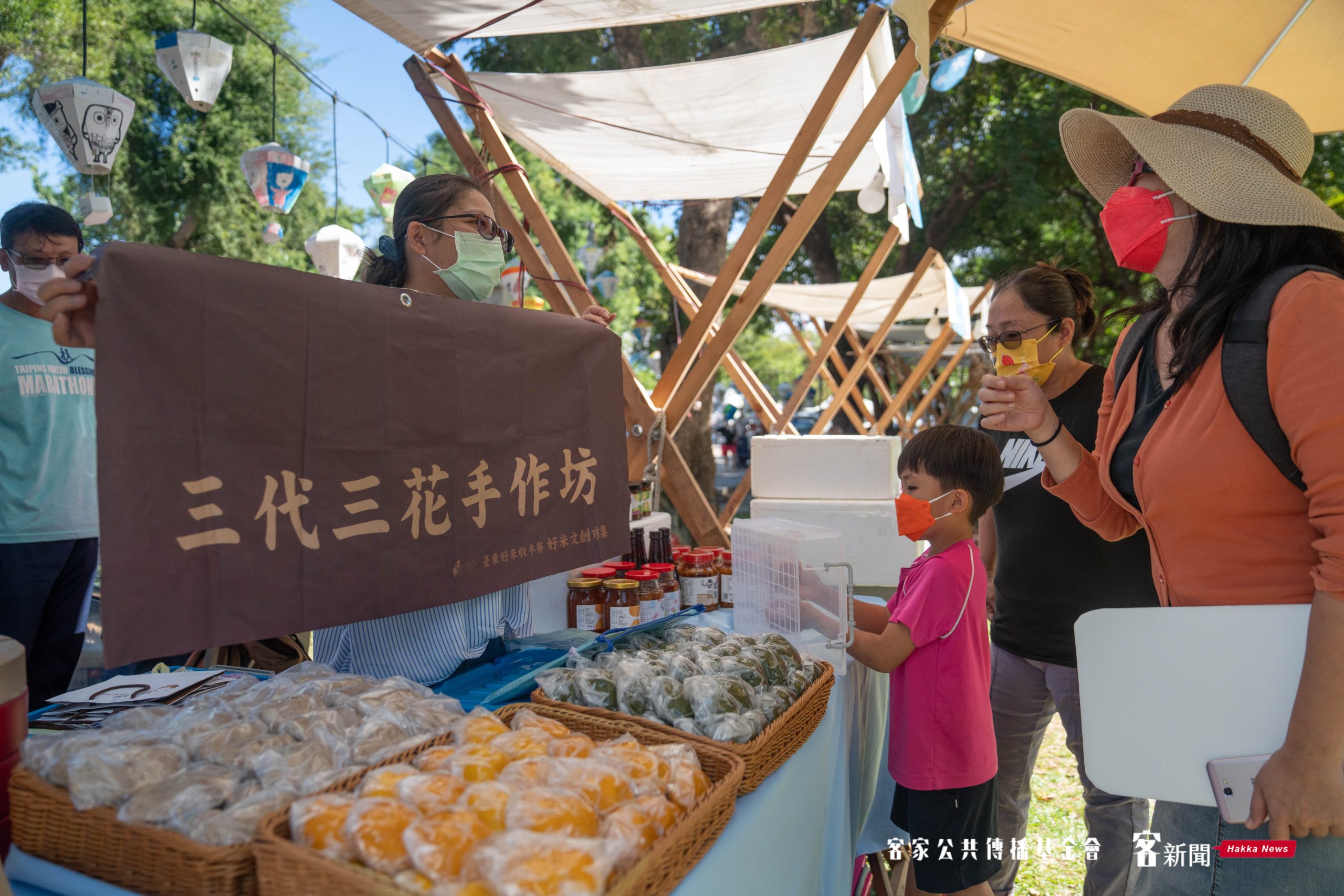 市集攤販,三代三花粄食。洪俊傑攝