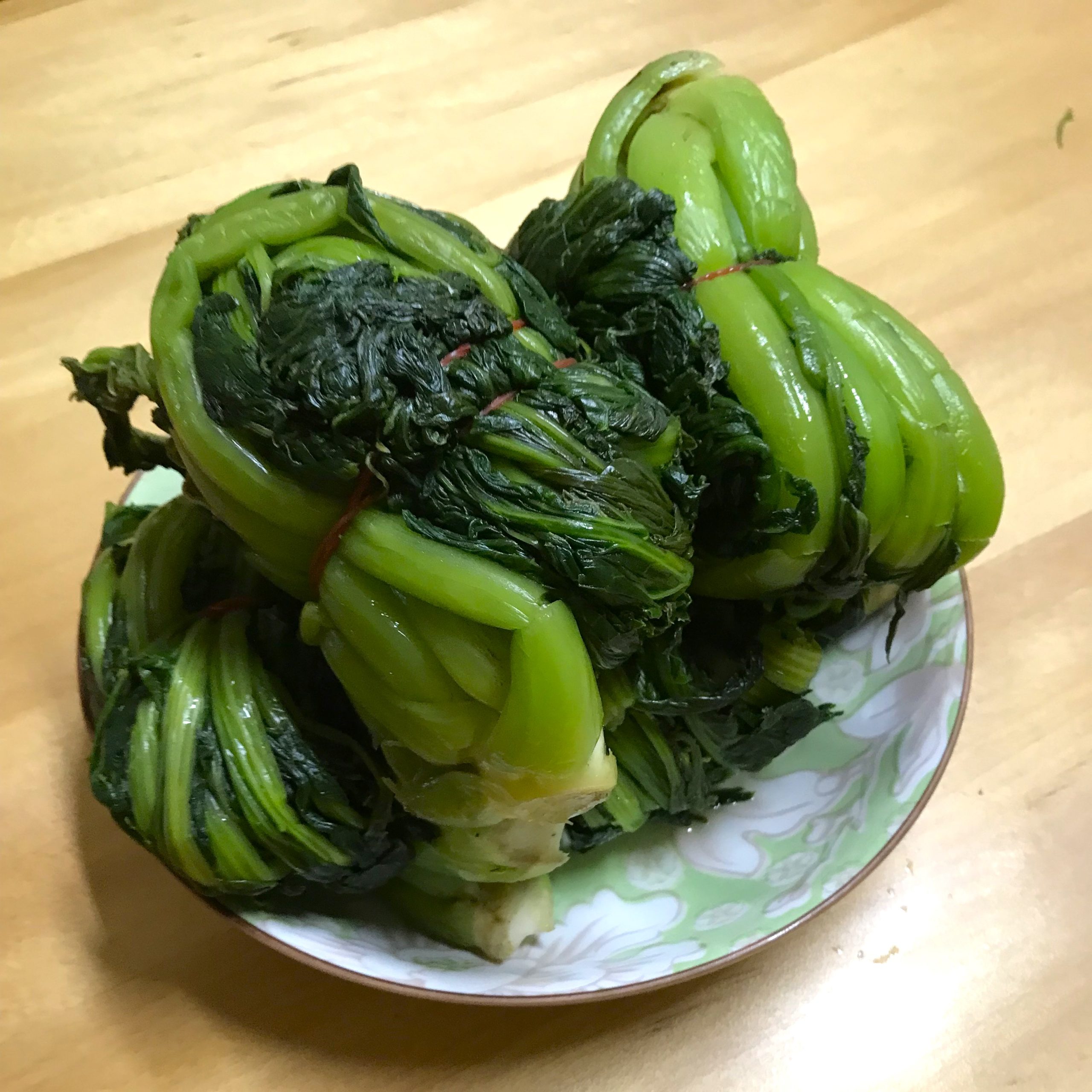 滷好个莖仔菜。作者提供