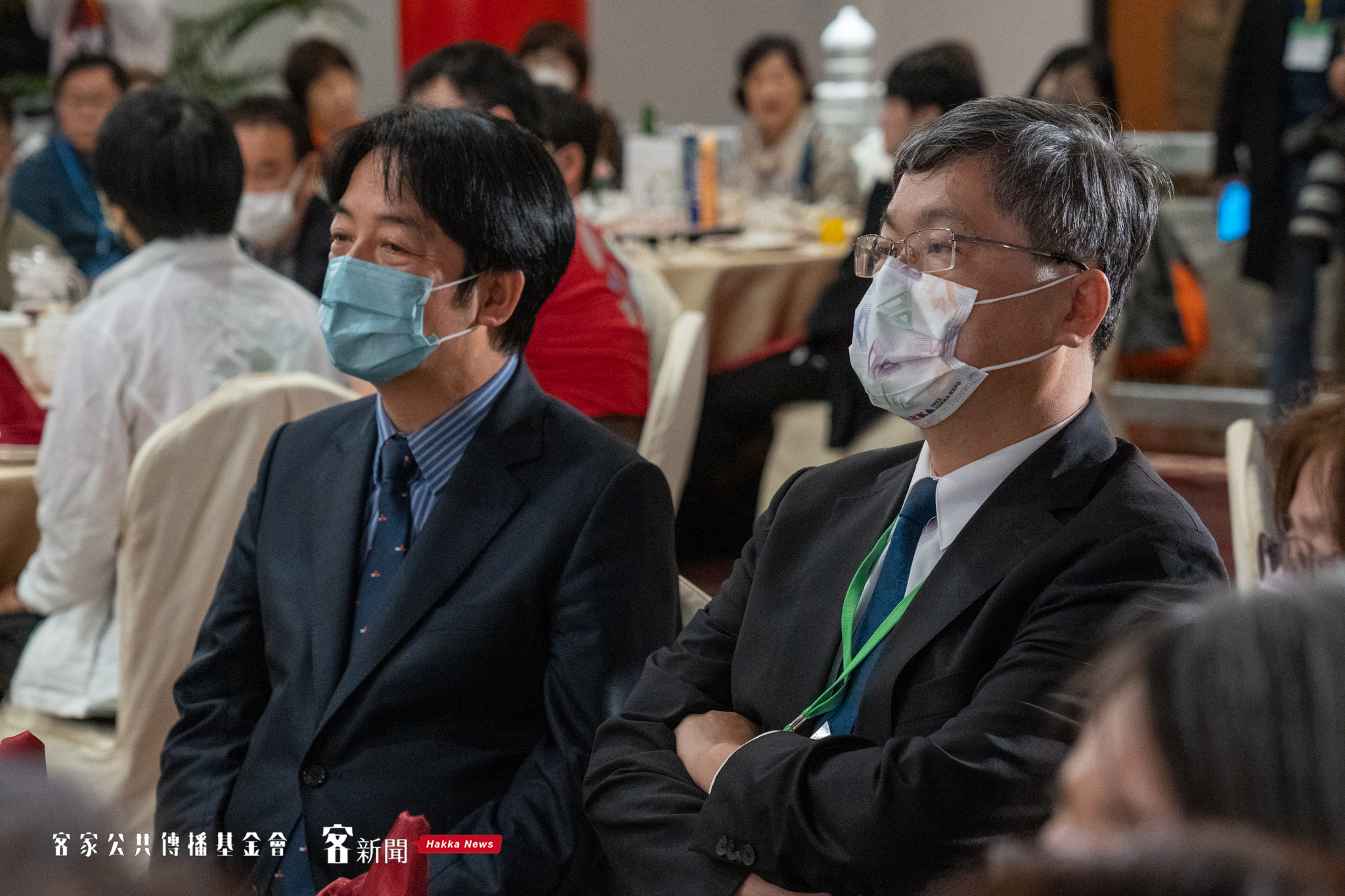 賴清德與楊長鎮共同出席亞洲步道大會迎賓晚宴。宋佩遙攝