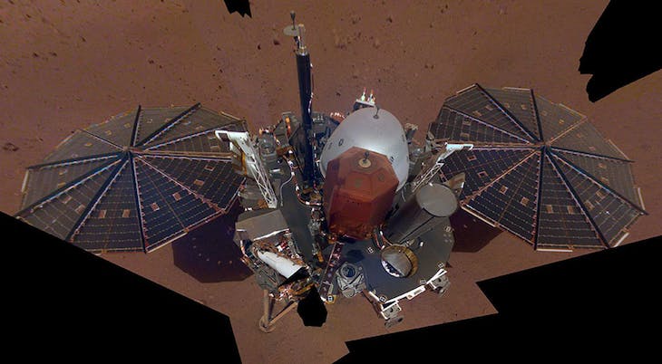 洞察號火星無人探測器。資料照片，翻攝自NASA洞察號官方《推特》