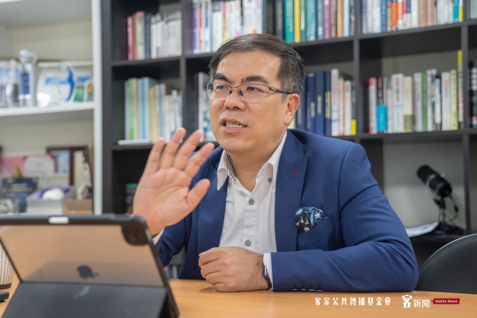 彭啟明親自分享吃素後,身體的變化。洪俊傑攝