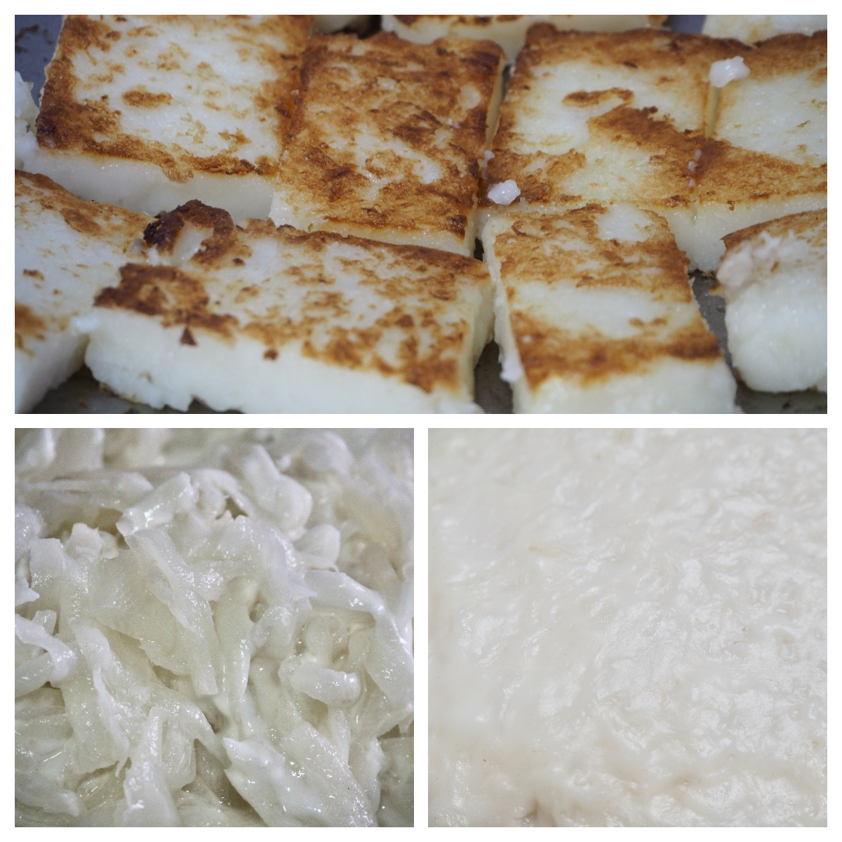 用傳統方式蒸菜頭粄，要磨米漿、刷籤，雖然比較麻煩，但風味更佳。蕭秀琴攝