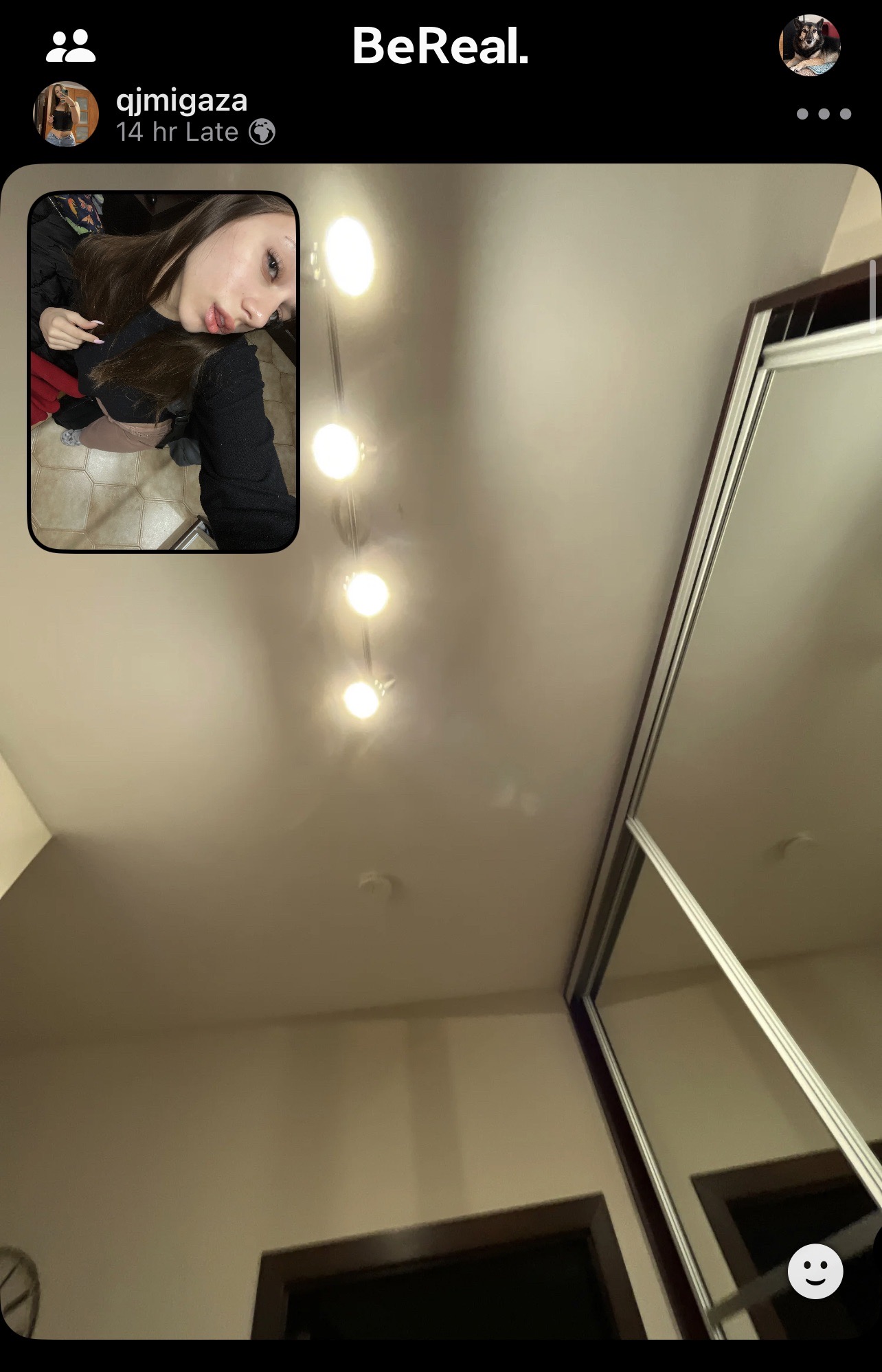社交軟體BeReal受到歐美使用者歡迎。翻攝畫面