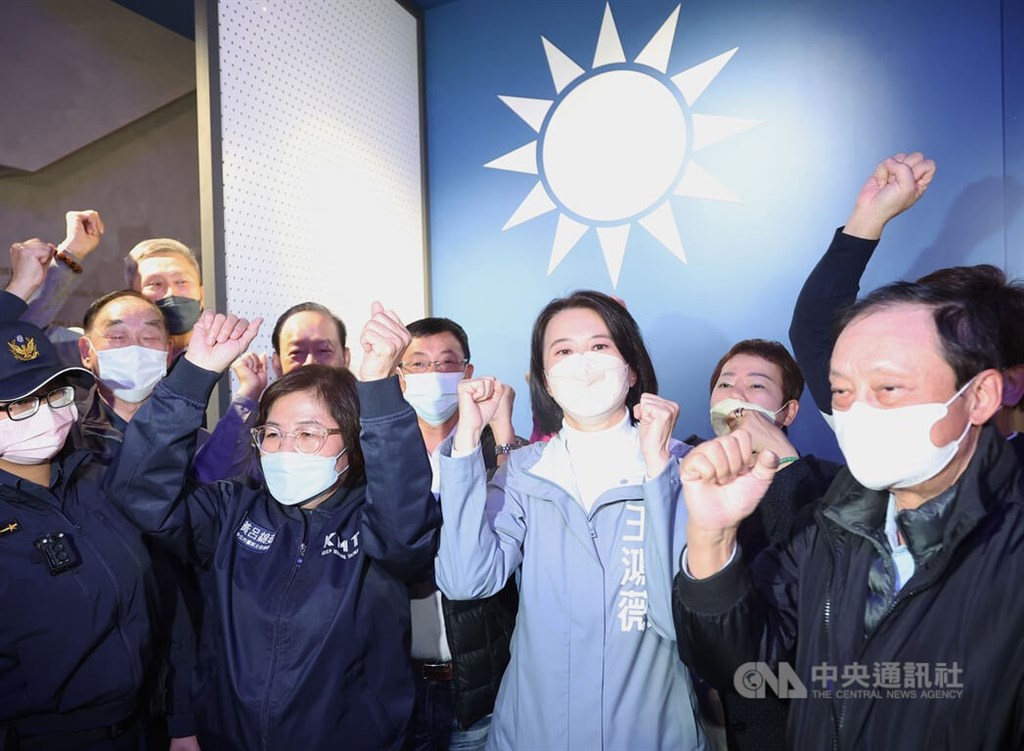 國民黨籍的王鴻薇60519票順利當選立委。（中央社）