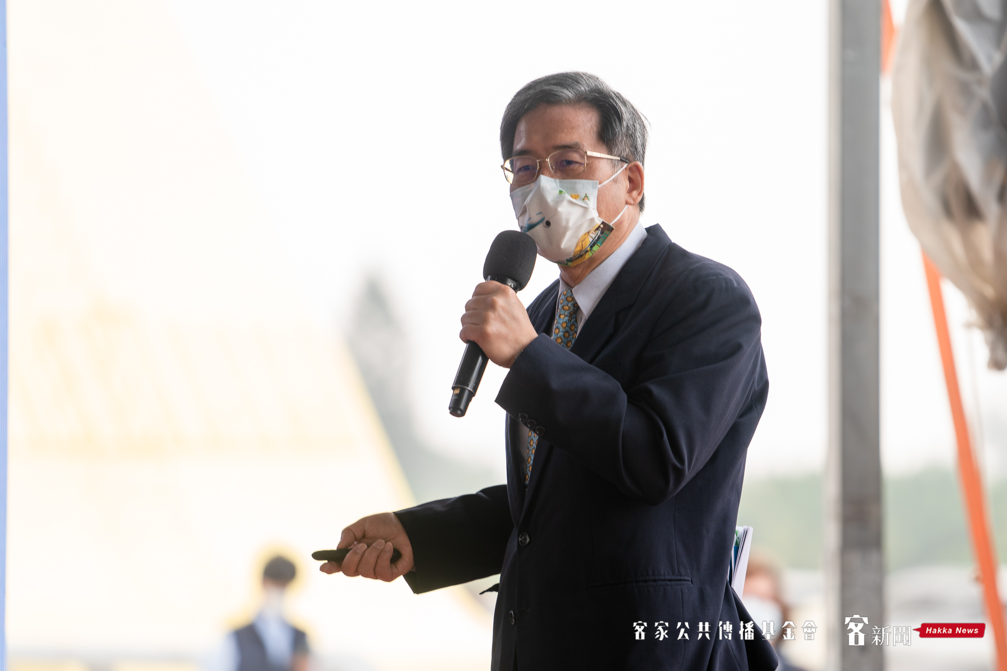 高速公路局局長趙興華簡報國道2號甲工程情形。范修語攝
