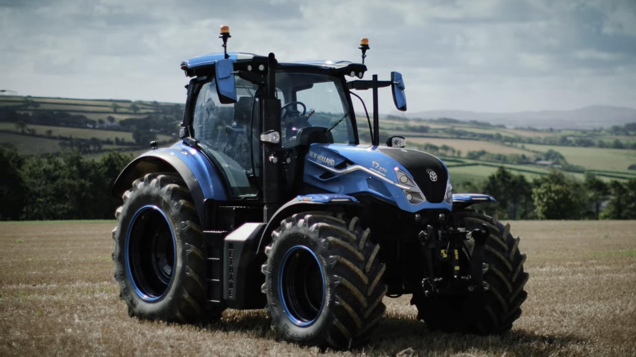 T7液態甲烷燃料牽引機。資料照片,翻攝自New Holland Agriculture《YouTube》官方頻道
