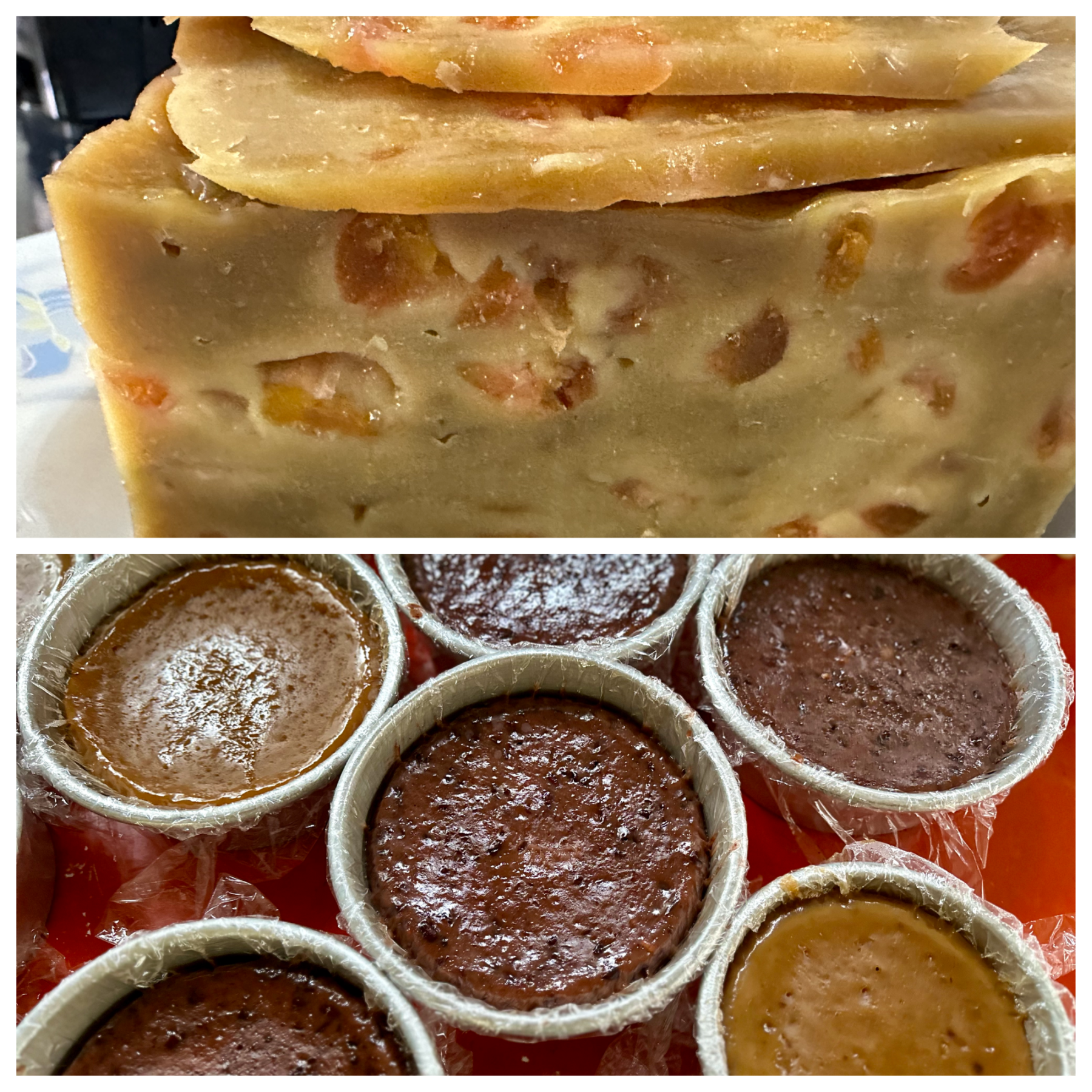 吃一垤甜粄的方式之三,從神桌上拿下來咬著吃。作者提供