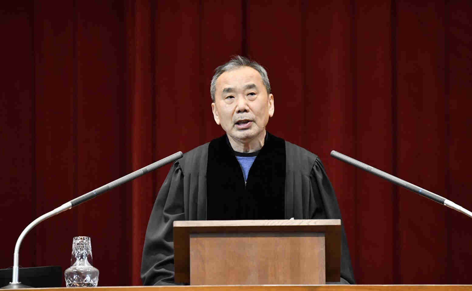 日本知名作家春上春樹。資料照片,翻攝自村上春樹新聞官方《推特》