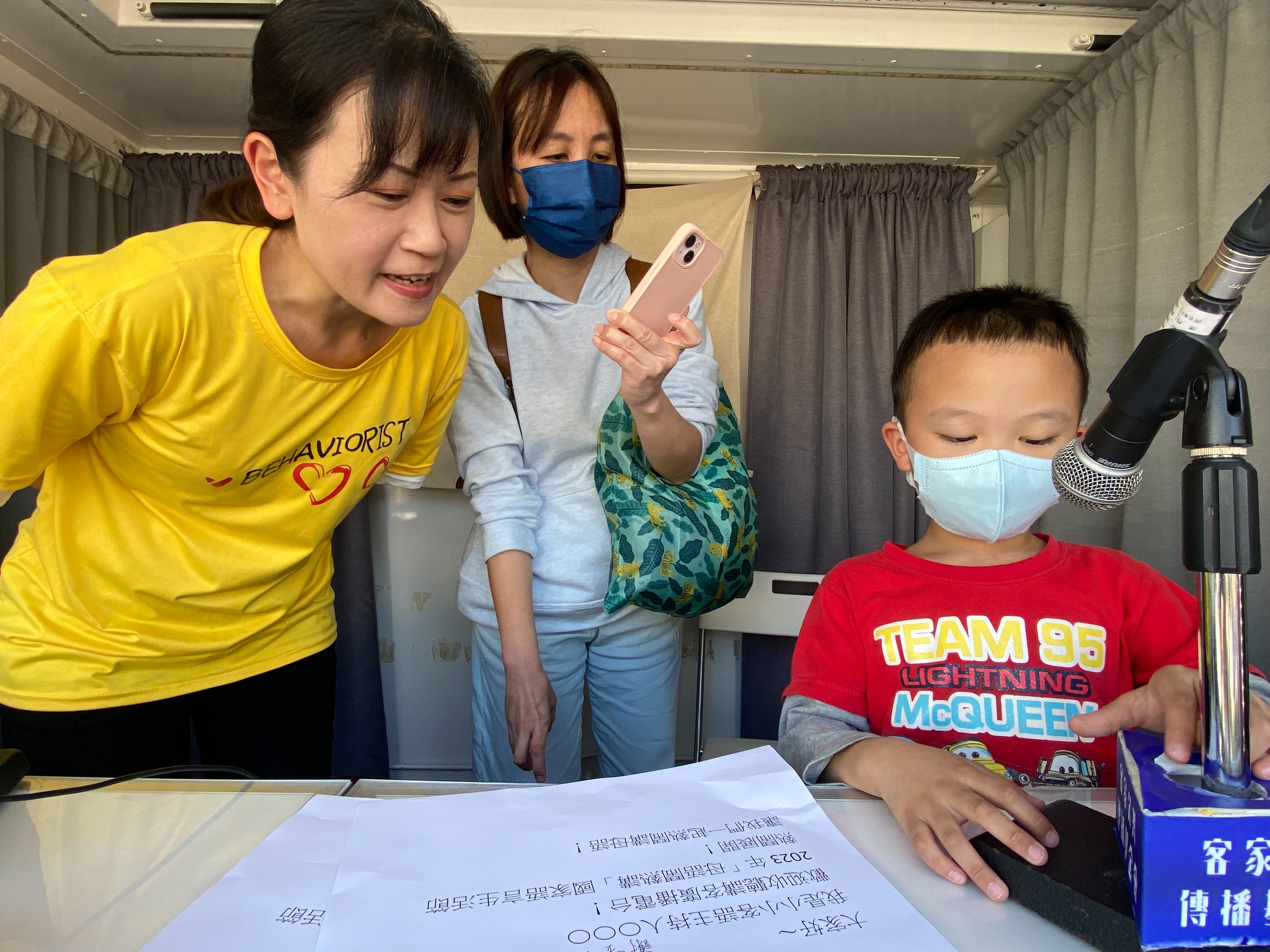 就讀小學二年級的小朋友謝立竑，立志要當消防員。講客電臺提供