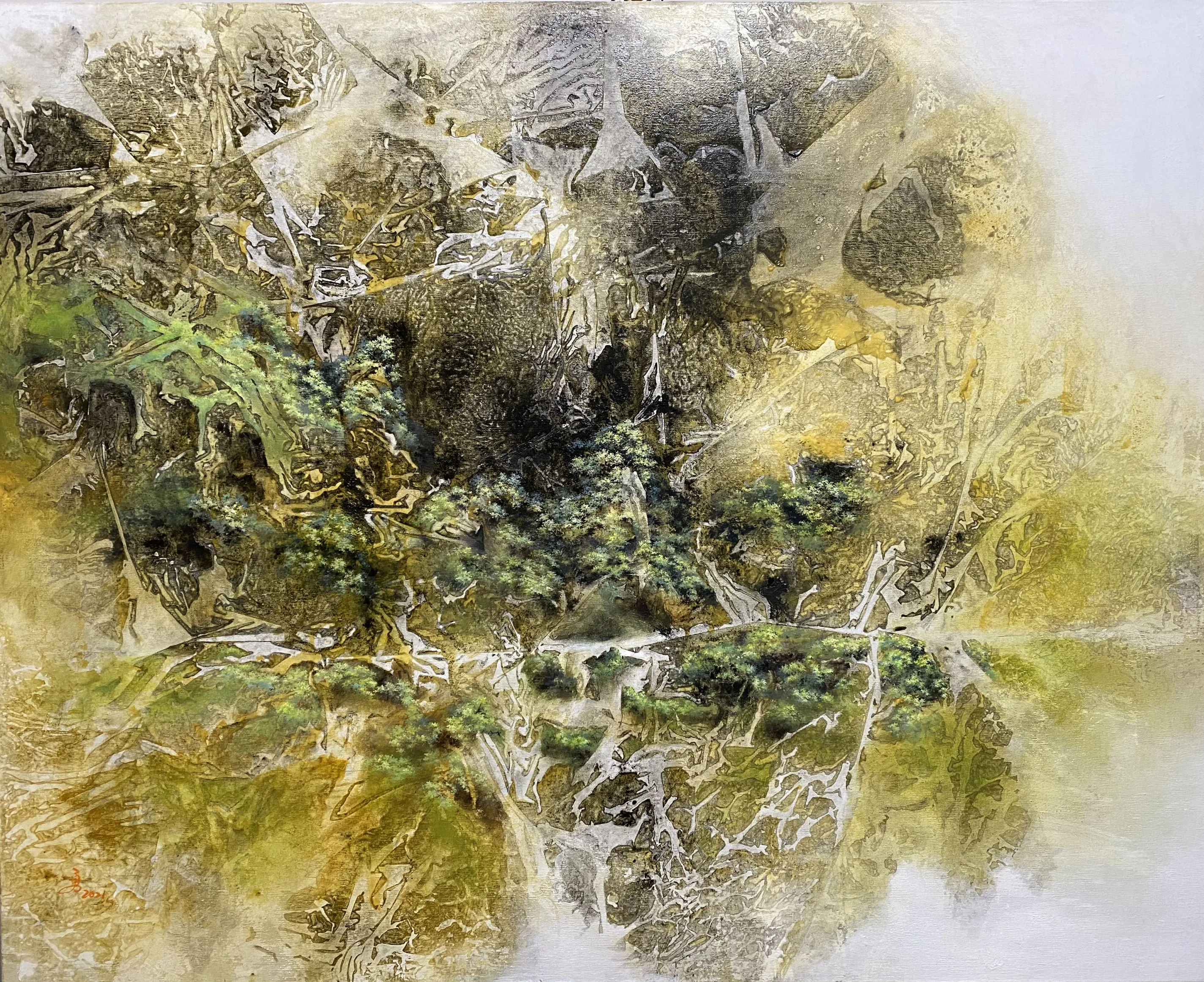 展覽作品「無相山水」，作者周志勇。新北市客家局提供