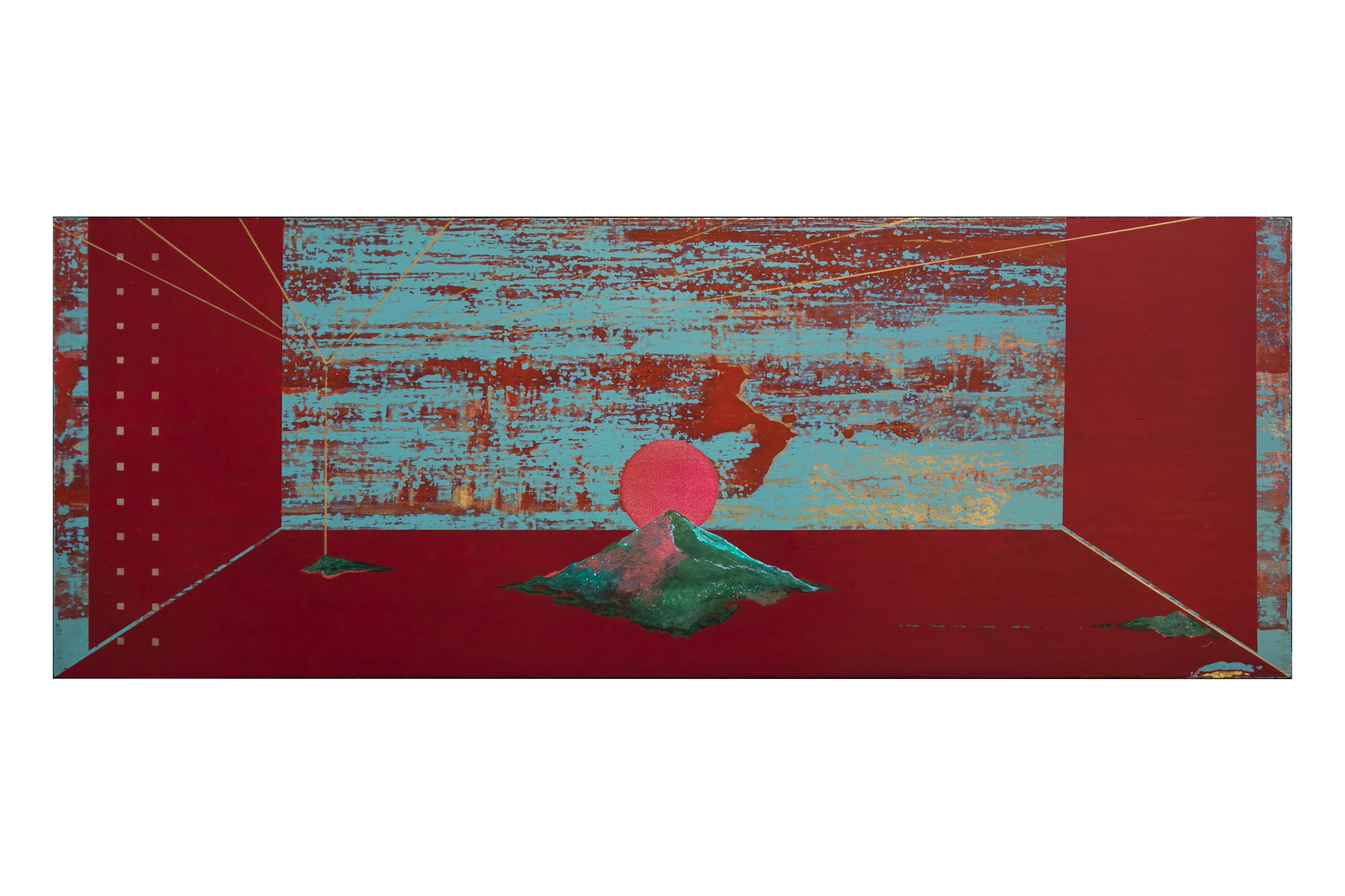 展覽作品「瑤池大禪圖」，作者廖家翊。新北市客家局提供