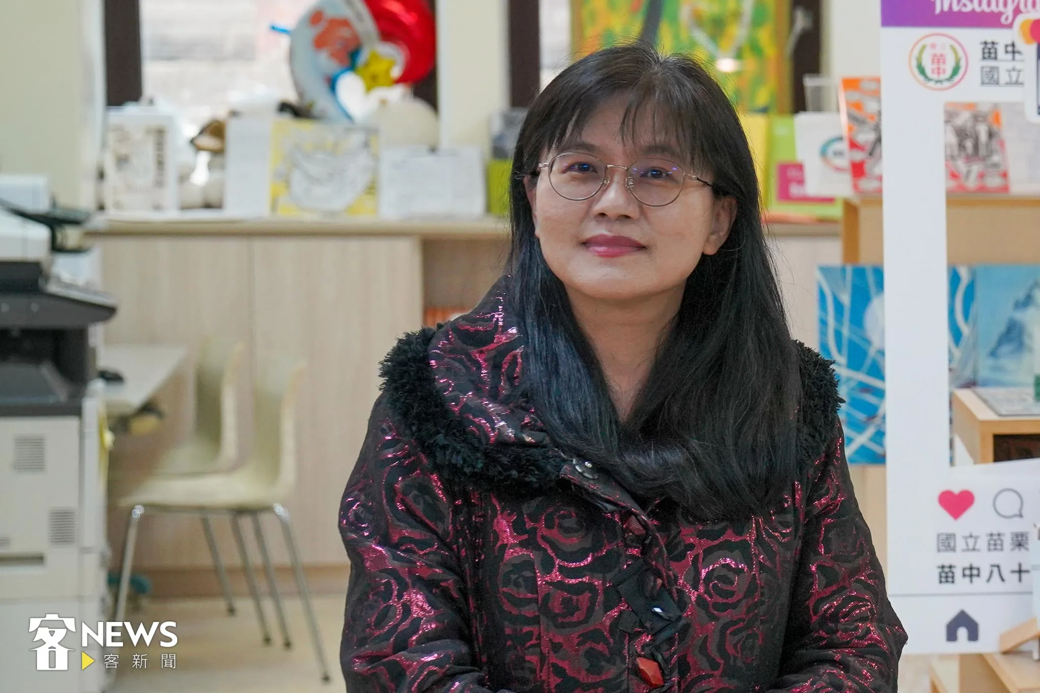 苗栗高中校長劉瑞圓表示,期望身為客家子弟的同學能對苗栗有更深認識後,把苗栗這片土地發揚到全世界。李台源攝