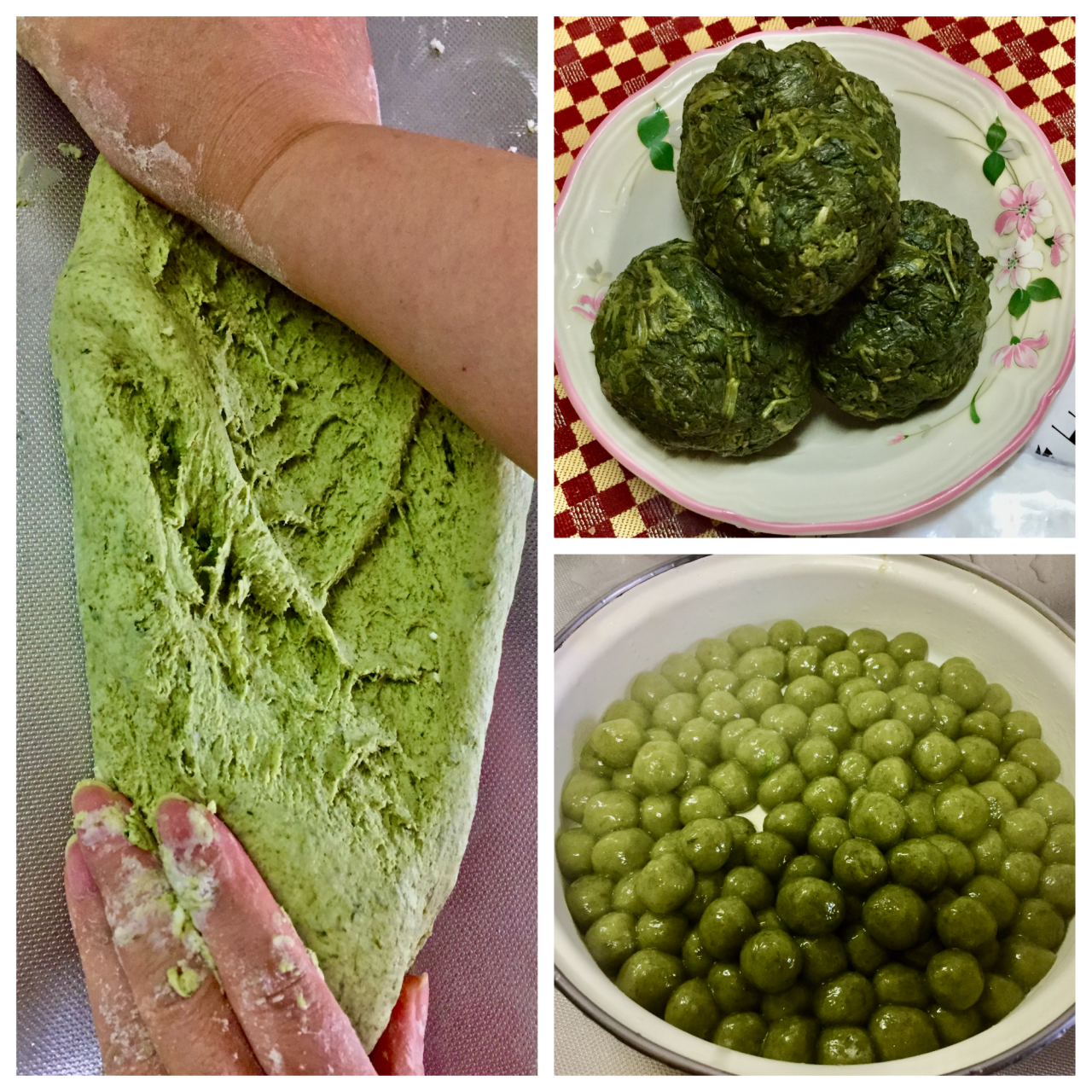 用艾草亼粄圓。作者提供