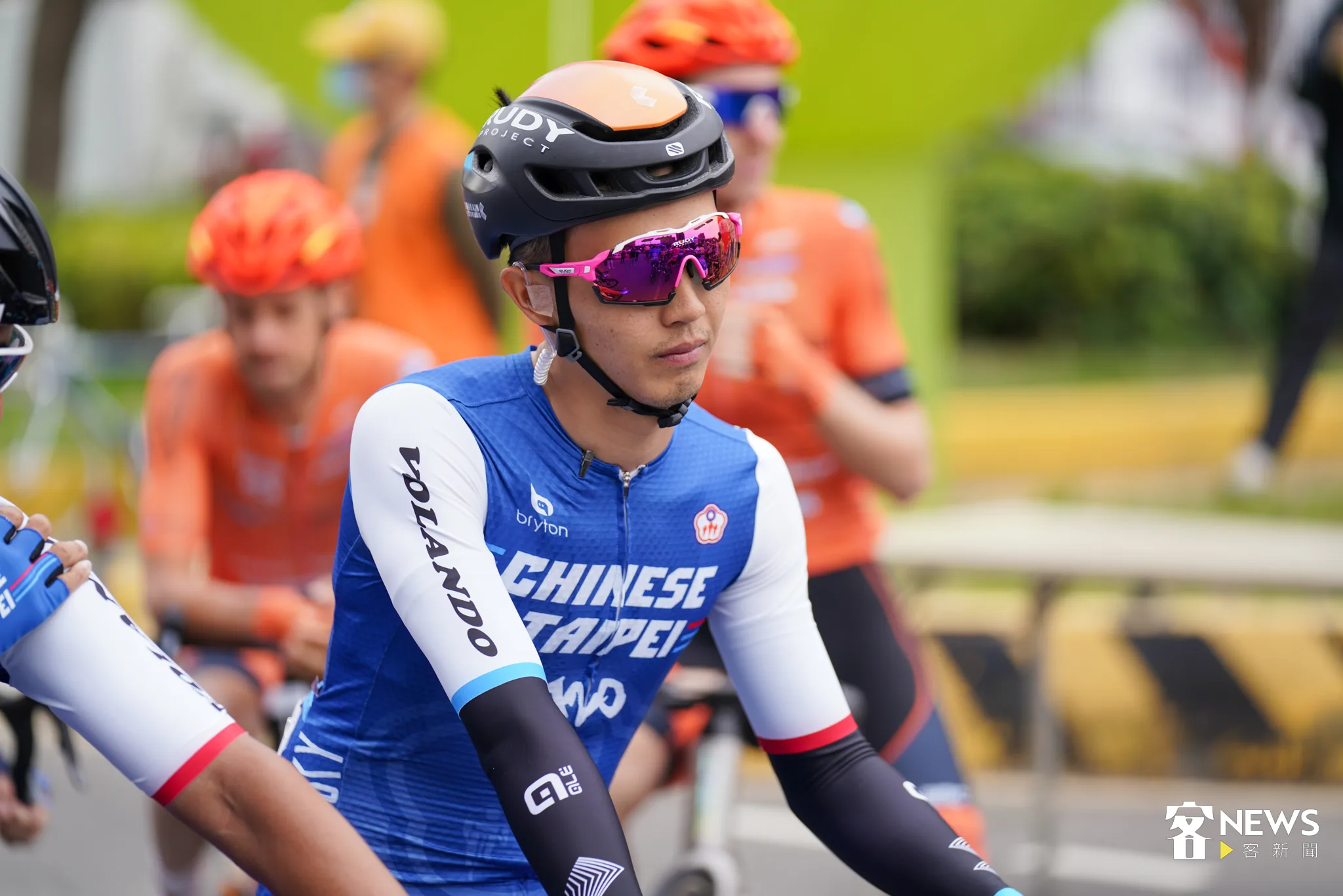 中華隊選手杜志濠，亦是旅外加盟一級職業車隊的選手。范修語攝