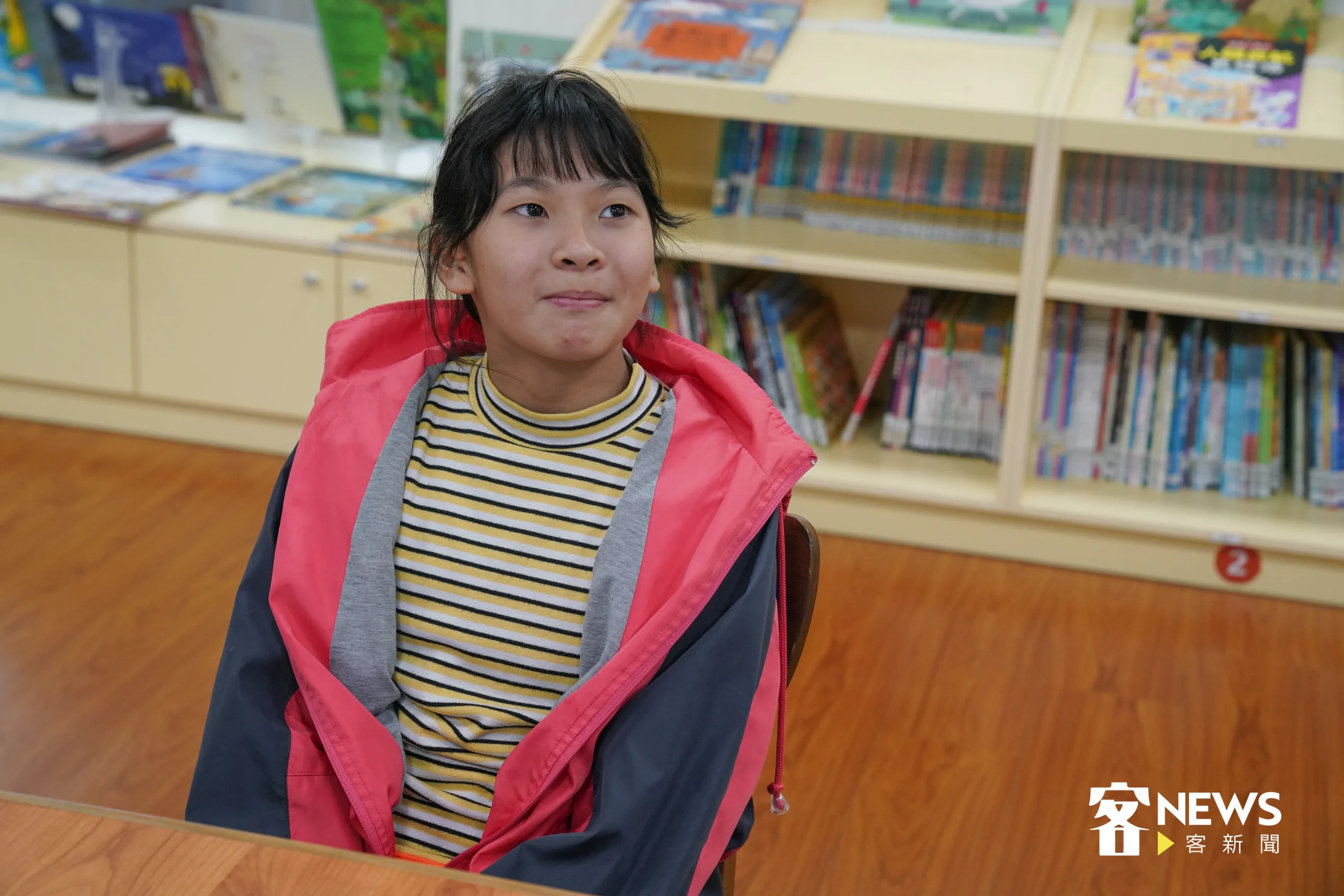 學生陳奕蓁表示，平時在家裡都會用客語和家人溝通，學校的客語課更是她最喜歡的課程。洪俊傑攝