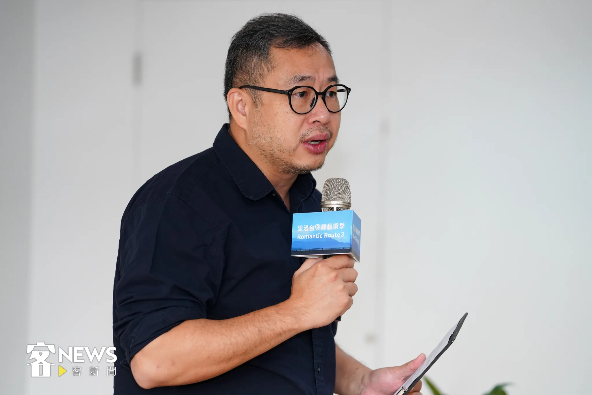 第2屆浪漫台三線藝術季總顧問吳漢中分享浪漫台三線藝術季成功的關鍵。宋佩遙攝