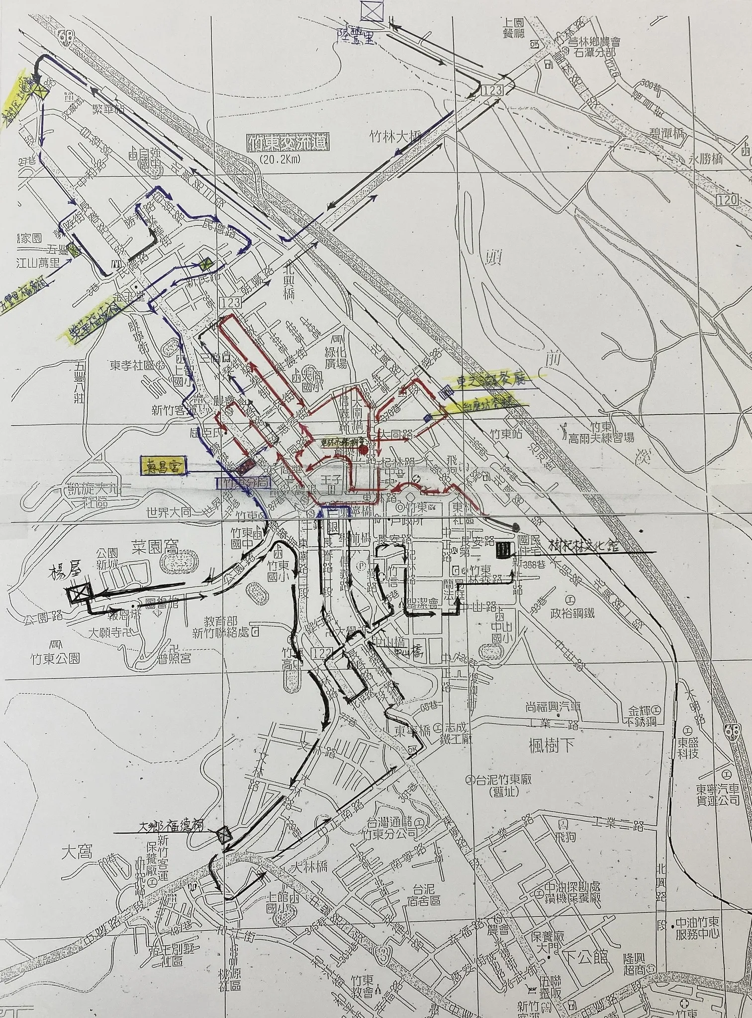 繞境路線圖。惠昌宮提供