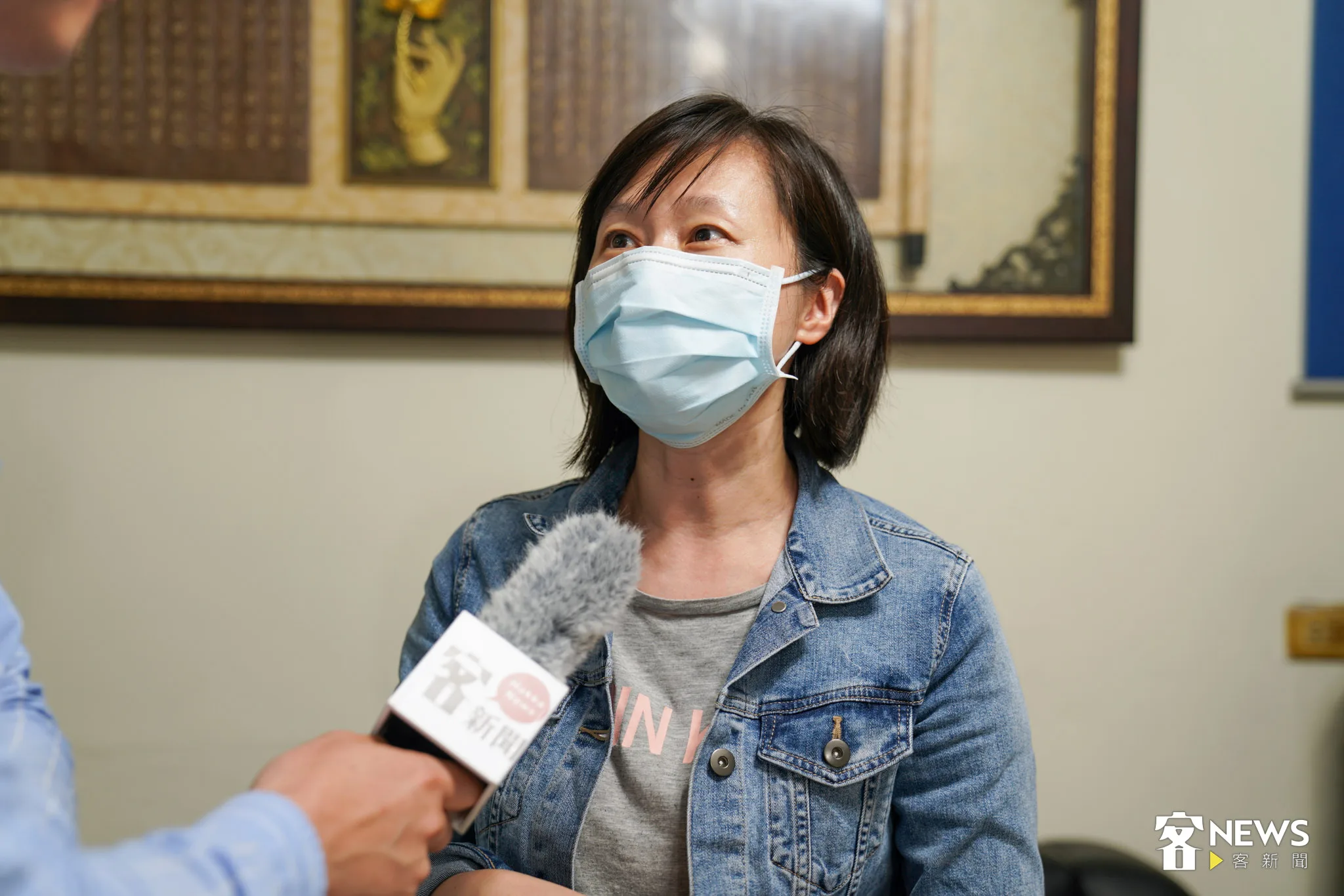 社工師戴小姐也對姜秋嬉女士讚譽有加。范修語攝