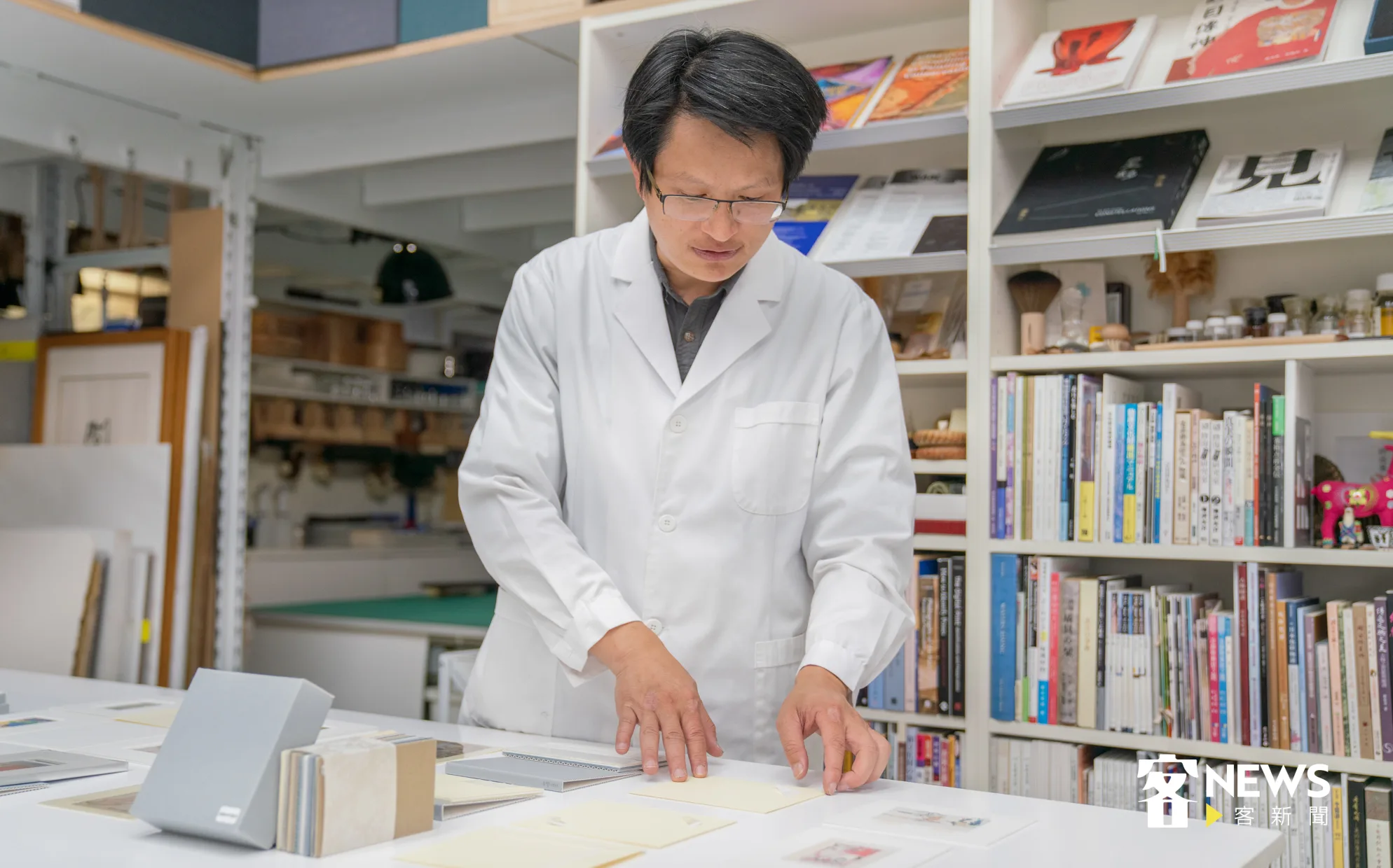 范定甫坦言，直到唸文化資產時，才知道去認識什麼是客家。洪俊傑攝