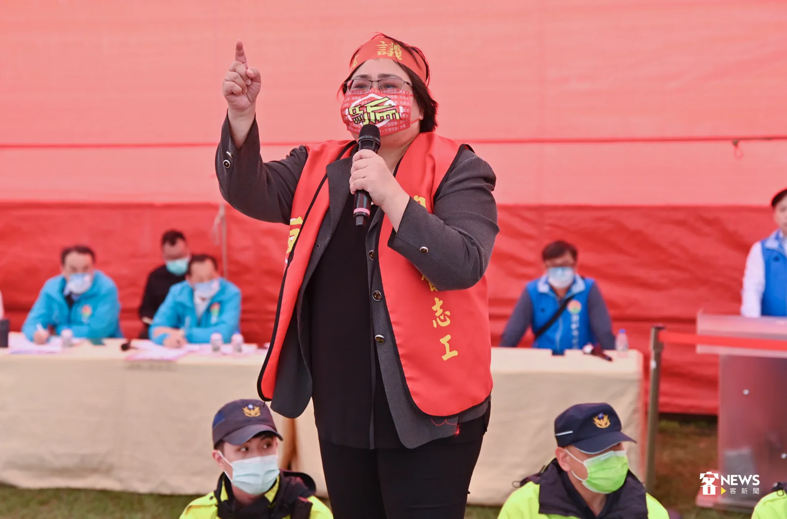 會長賴阿良說,我們的訴求很簡單,就是要求縣府「撤案」。洪俊傑攝