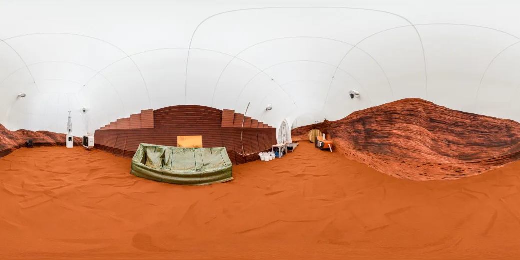 阿爾法火星山丘360度環景照片。翻攝NASA官網