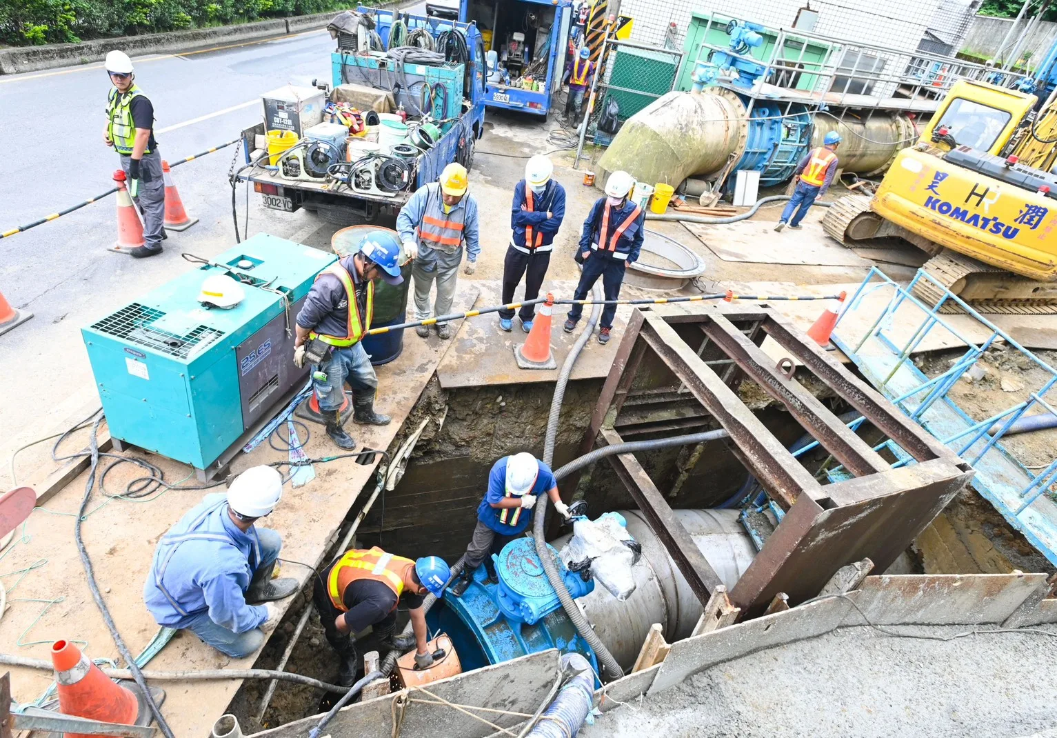 桃園南區15日起停水施工　供水站已就定位定時機動供補水