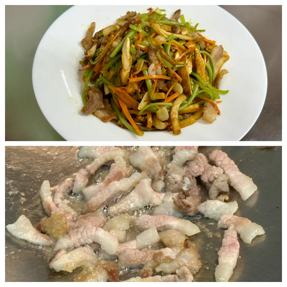 𤐙油炒肉。蕭秀琴提供