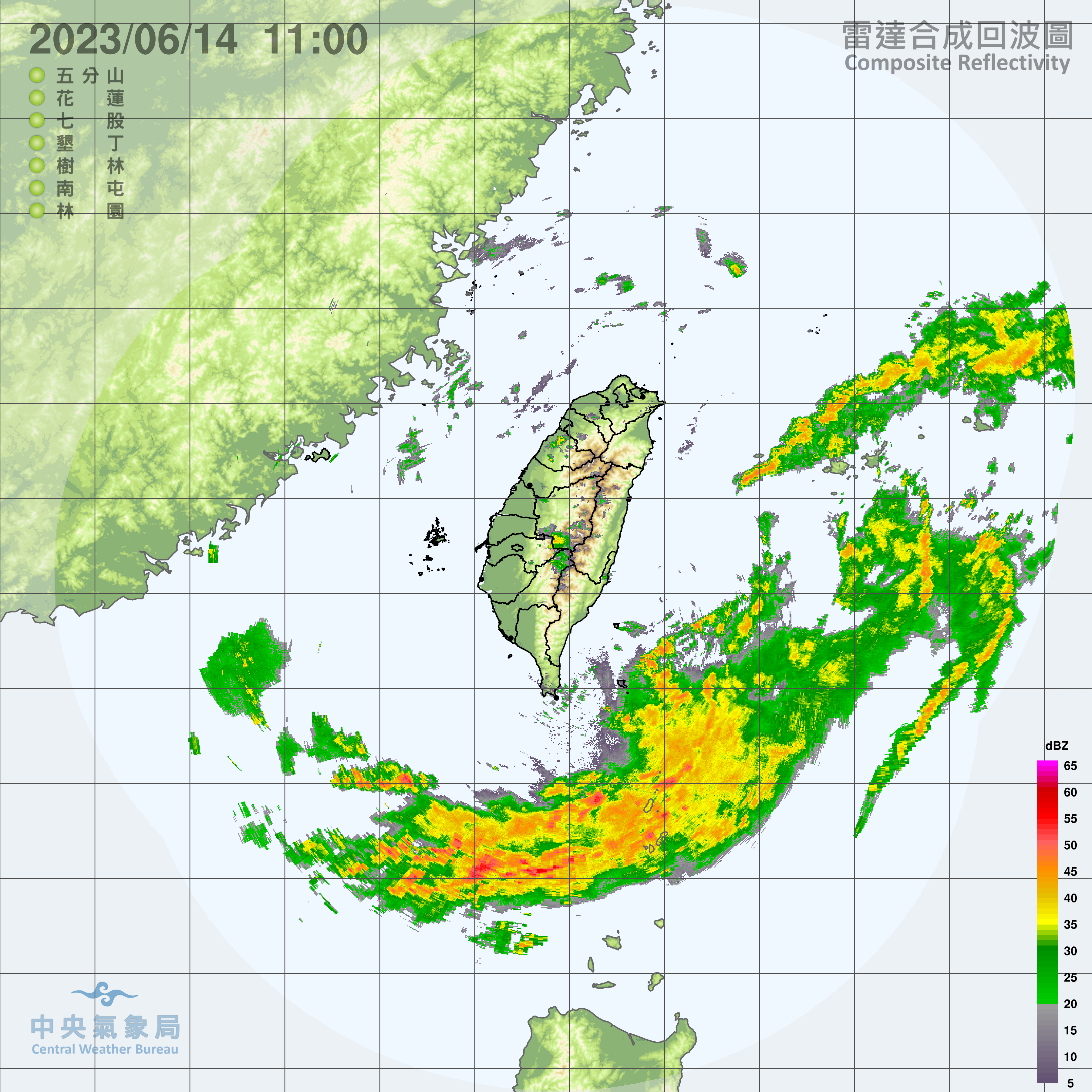 彭啟明：14日晚間起降雨明顯增多