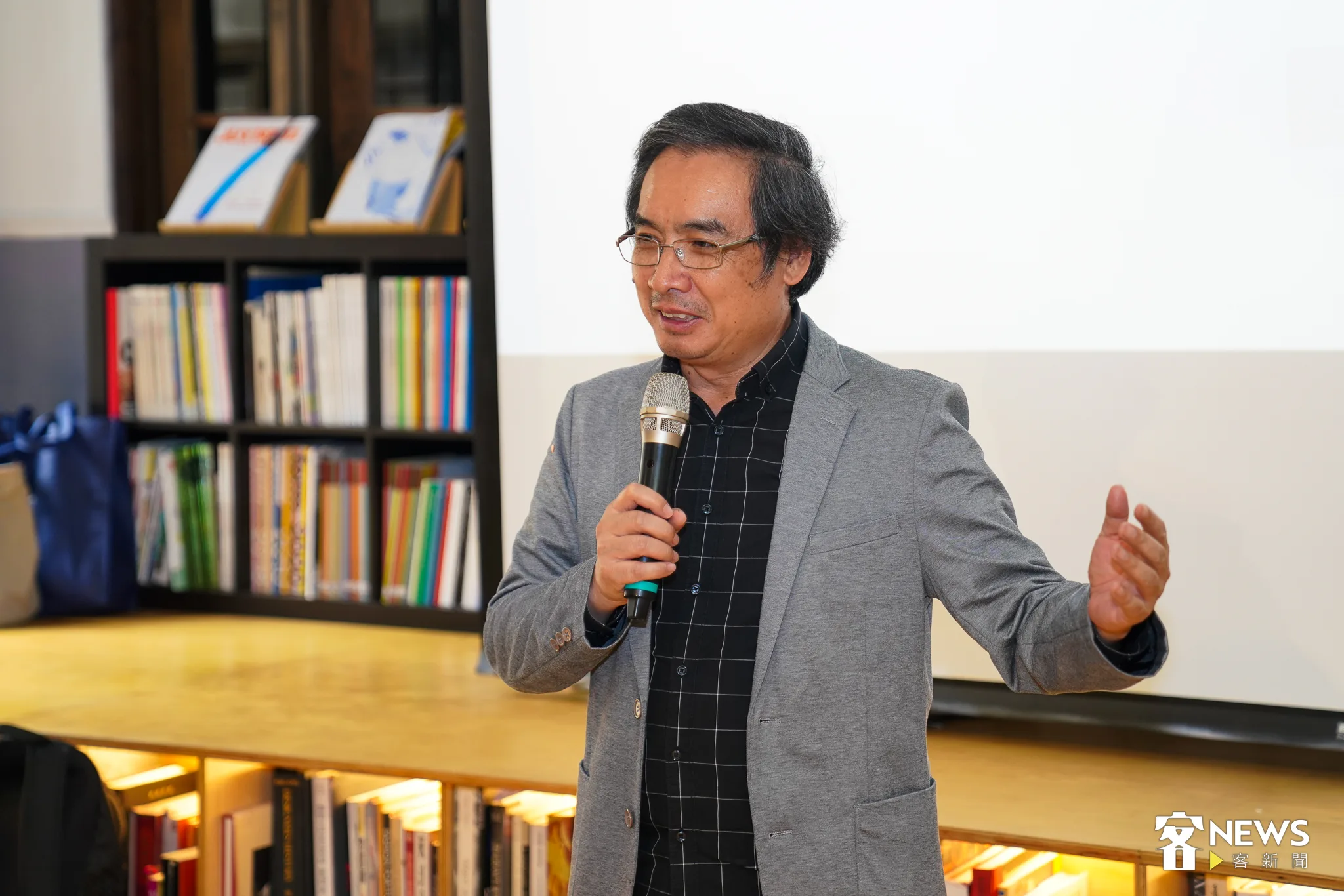 客家公共傳播基金會董事長陳邦畛表示，運用AI即時生即時新聞，對客語傳播是重要的一步。李台源攝