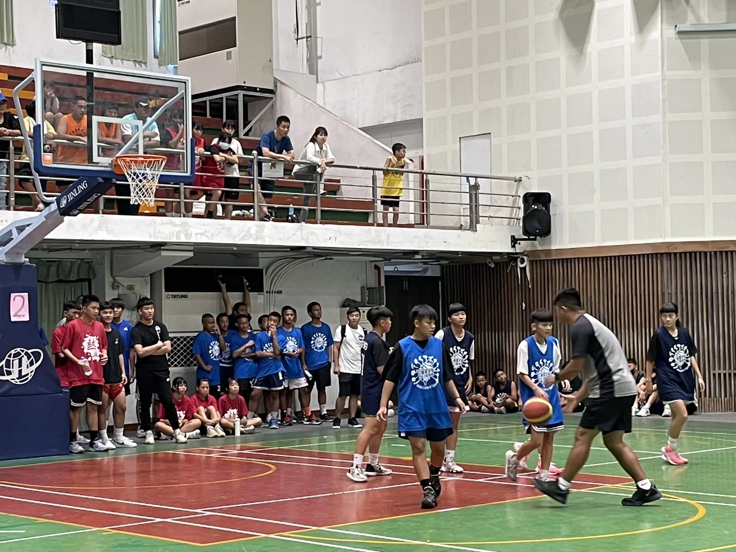 原客三對三籃球賽南投場預複賽登場，逾700選手組隊參賽。客委會提供