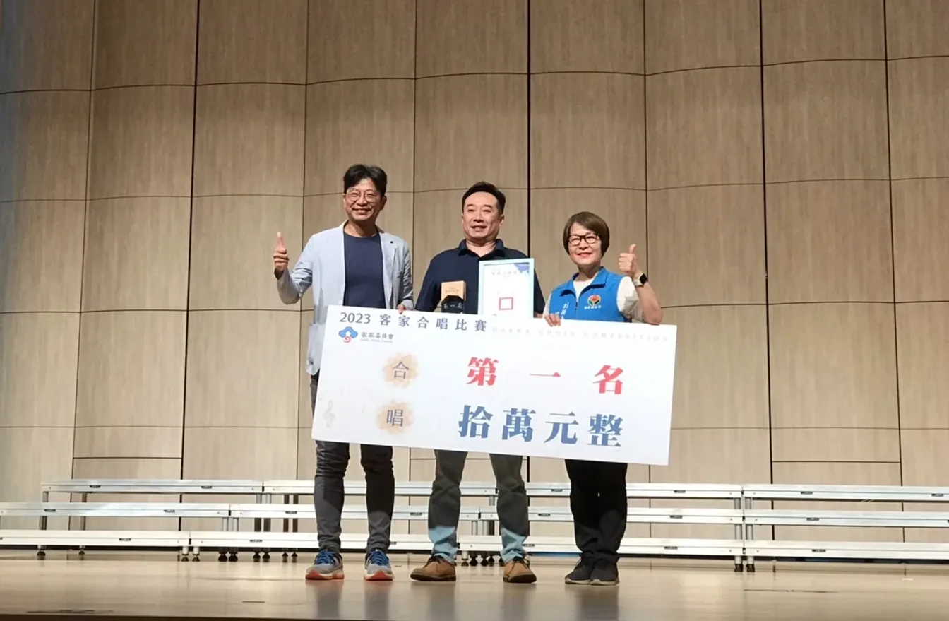 合唱類兒少組第一名「苗栗縣建國國小合唱團」。客委會提供