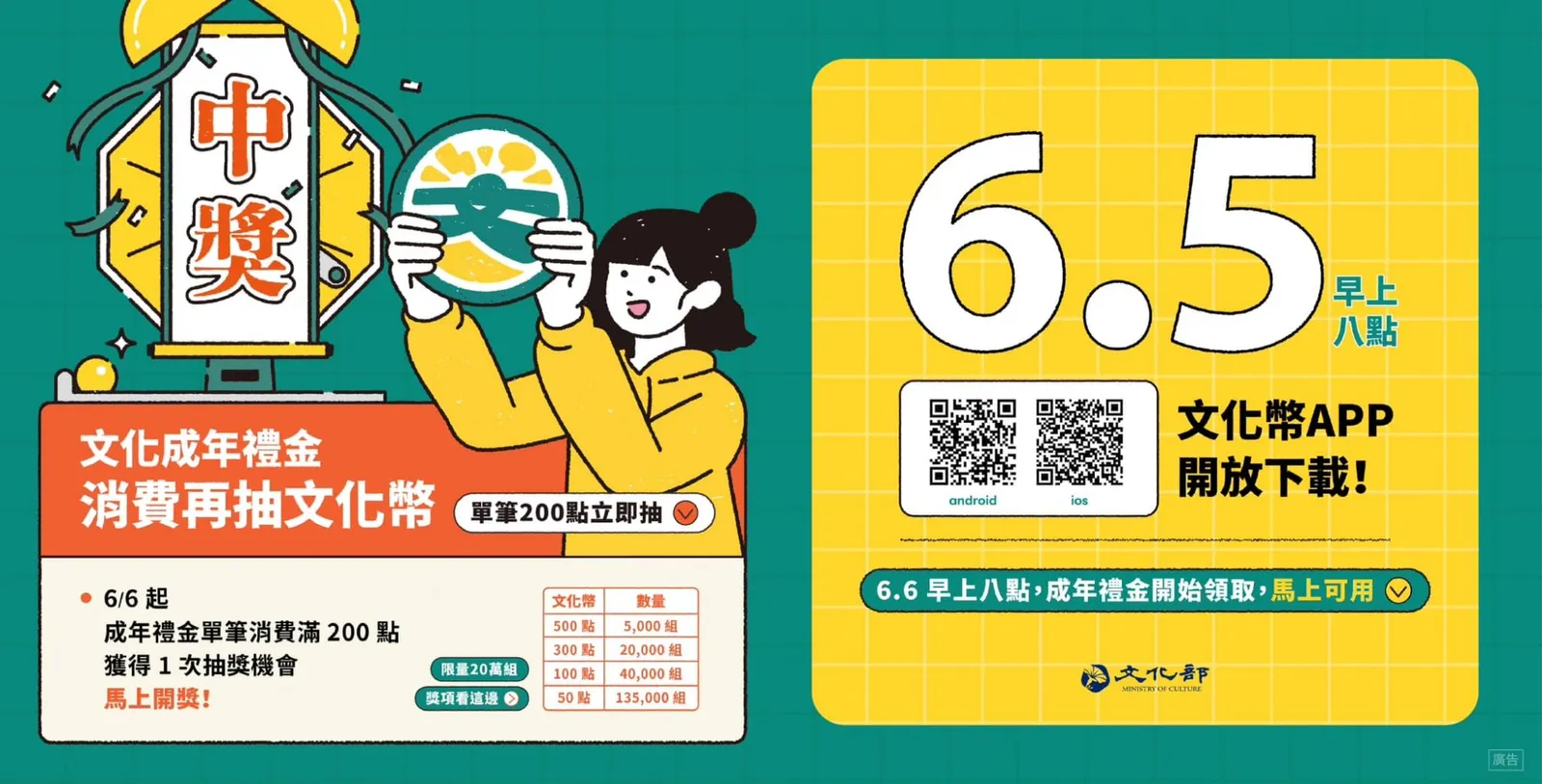 文化成年禮金青年席位　開放民間團隊提案申請