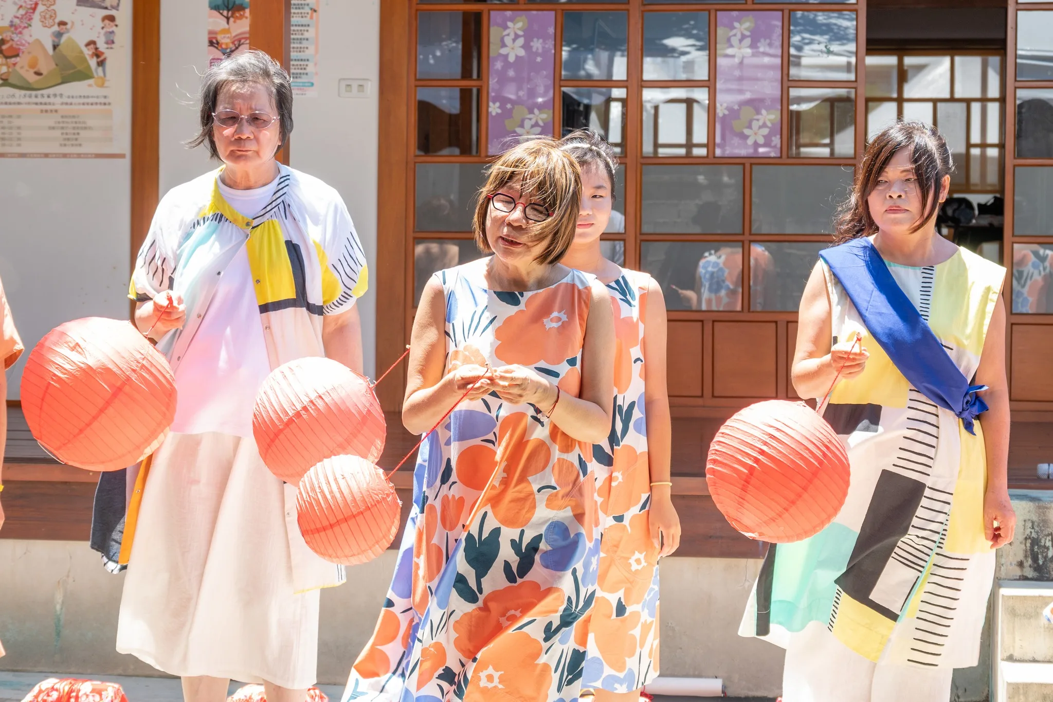 客家女聲與台東講客少年團於台東客家學堂展演。蕭宥提供