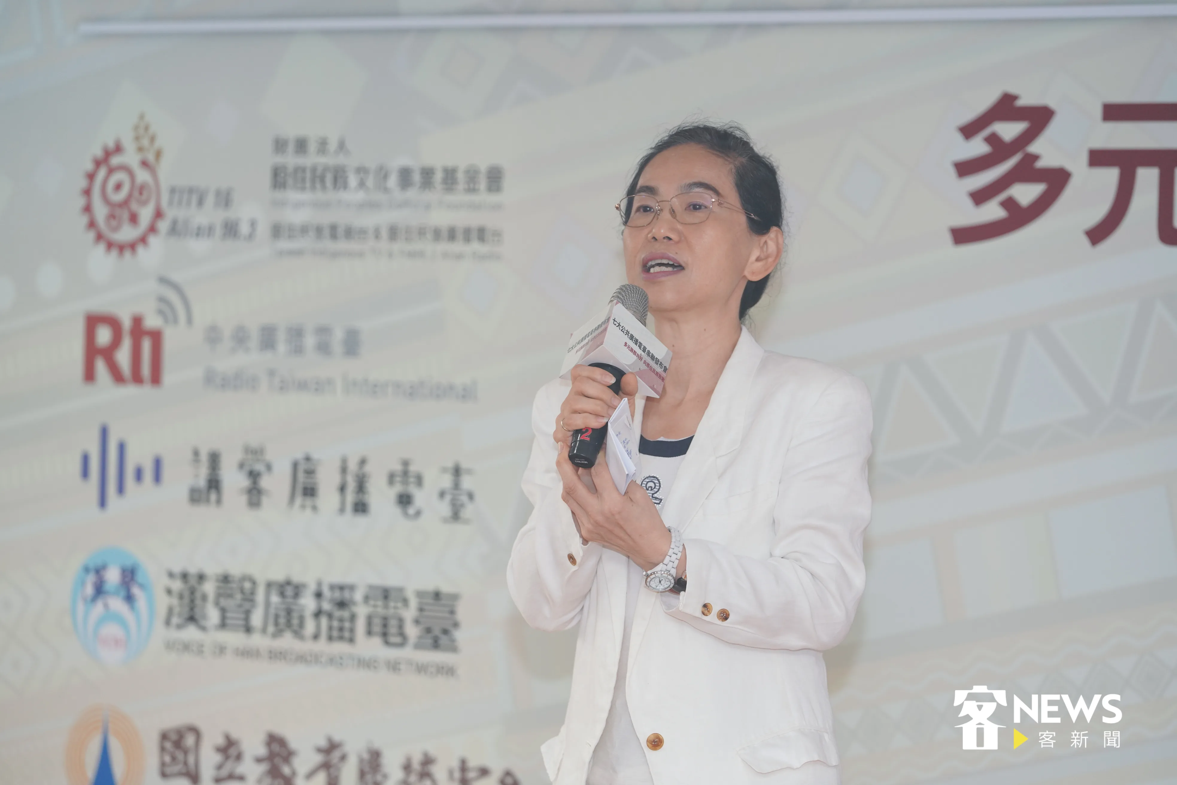 復興廣播電臺總臺長李淑蕙致詞。洪俊傑攝