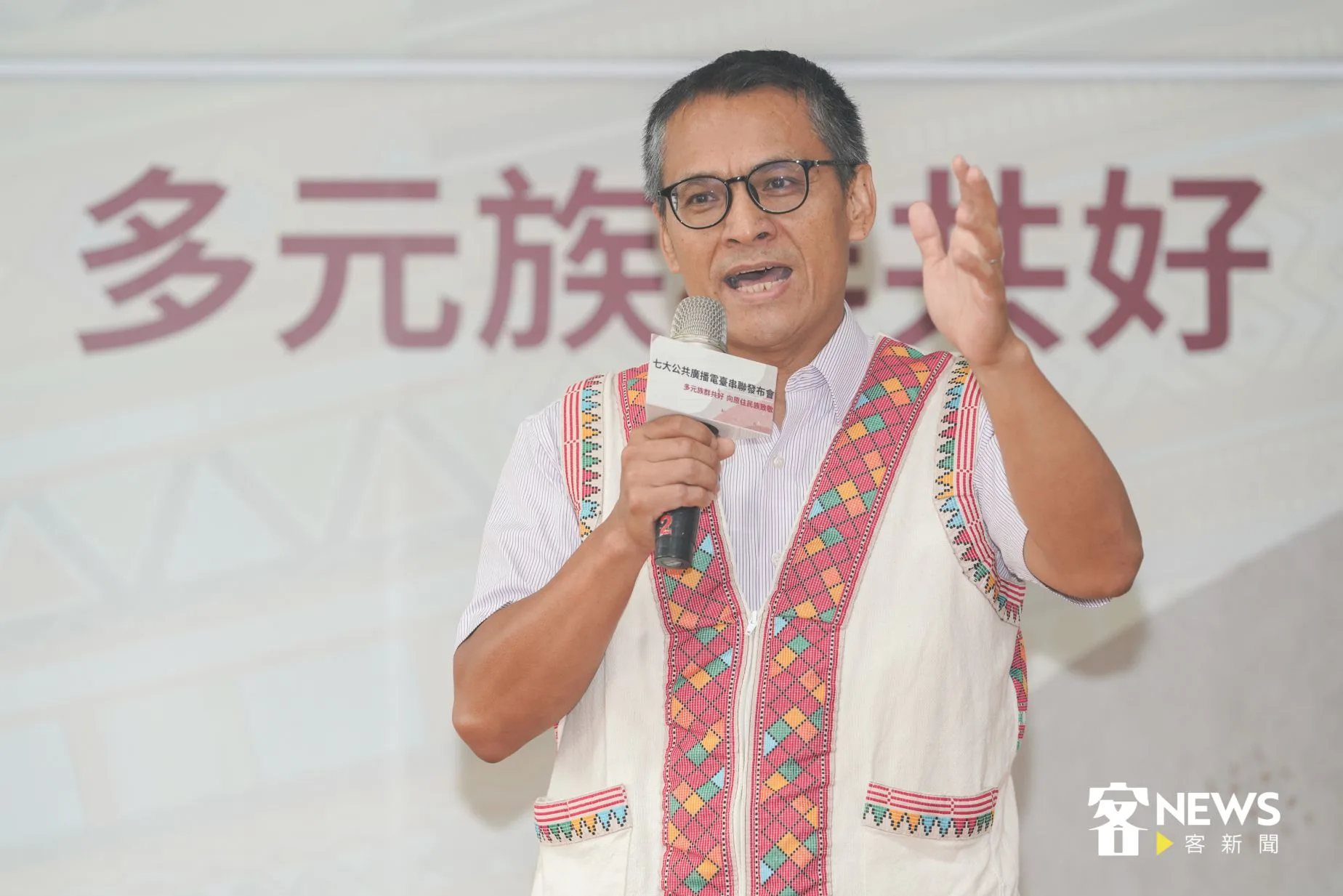 原住民族文化事業基金會執行長 Alang・Galavangang何明輝。洪俊傑攝
