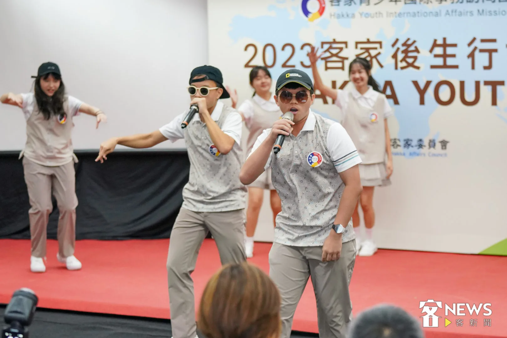 客語Rap也難不倒客家青訪團的學員。范修語攝