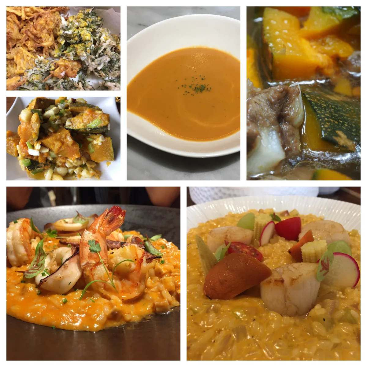 各式南瓜料理,西式料理中,南瓜濃湯或南瓜做成醬汁燉飯最常見,客家烰菜中南瓜味道最甜,其餘簡單炒、燴的台式家常菜,取其鬆軟好下飯。蕭秀琴提供