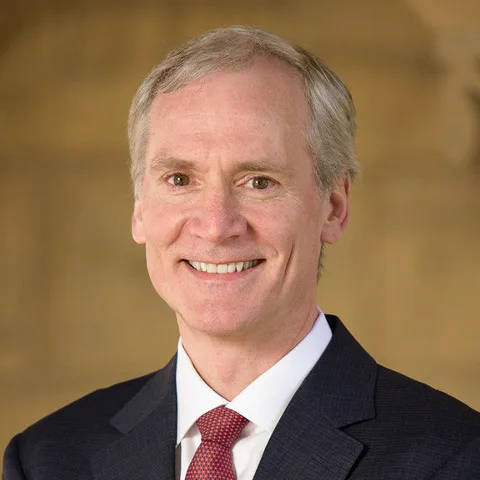 史丹佛大學校長泰瑟列文。翻攝自《Stanford University》官方網站