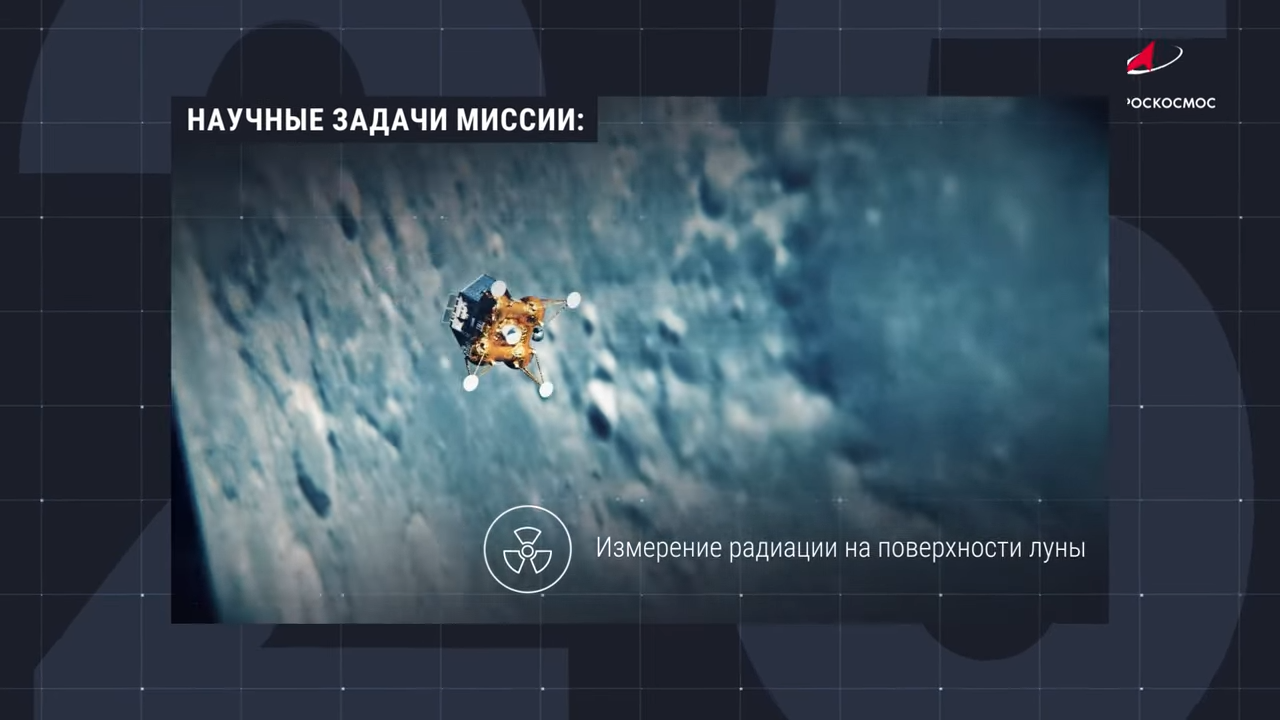 「Luna-25」原本預計在月球南極附近軟著陸。翻攝自《Roscosmos》官方網站