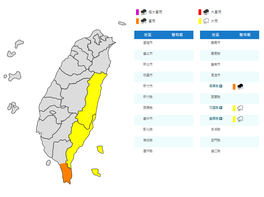 颱風蘇拉逼近屏花東防大雨　桃園至高雄留意高溫