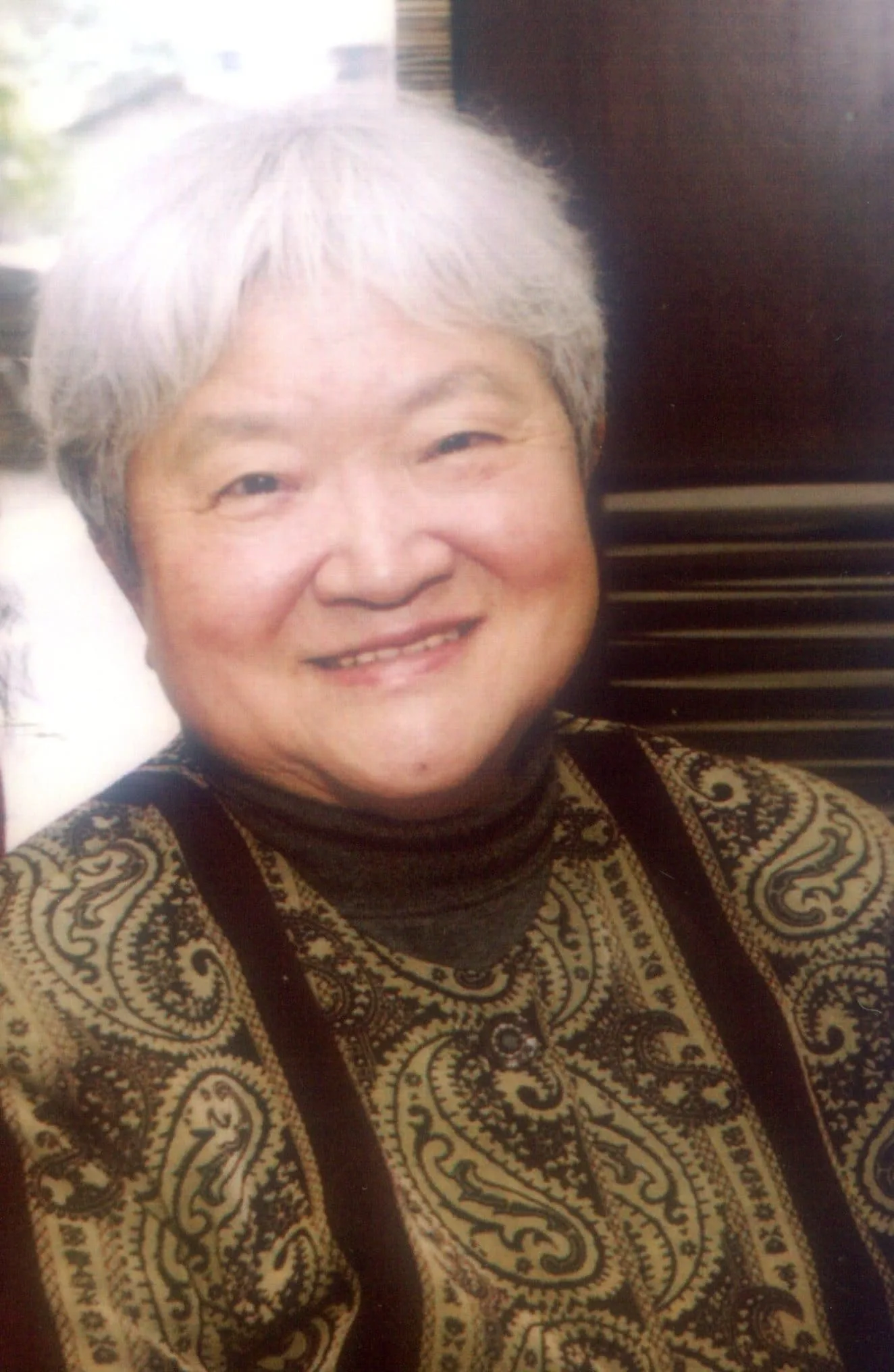 劉慕沙(劉惠美)是知名的日本文學翻譯家,2009年在台北接受筆者訪問。邱勝旺攝