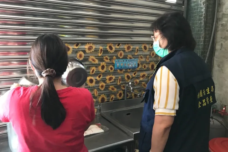 桃園衛生局前往現場稽查。桃園衛生局提供
