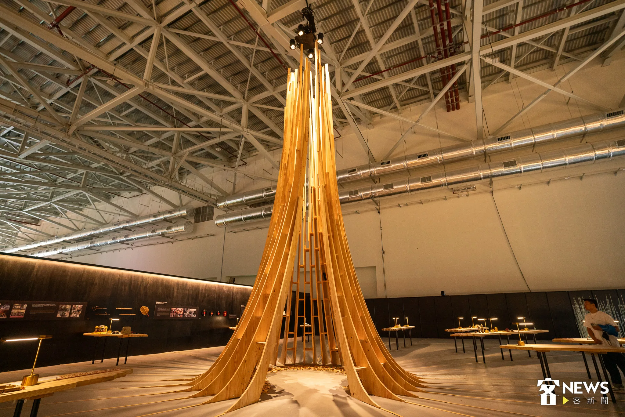 世客博台灣館新竹縣展區。李台源攝