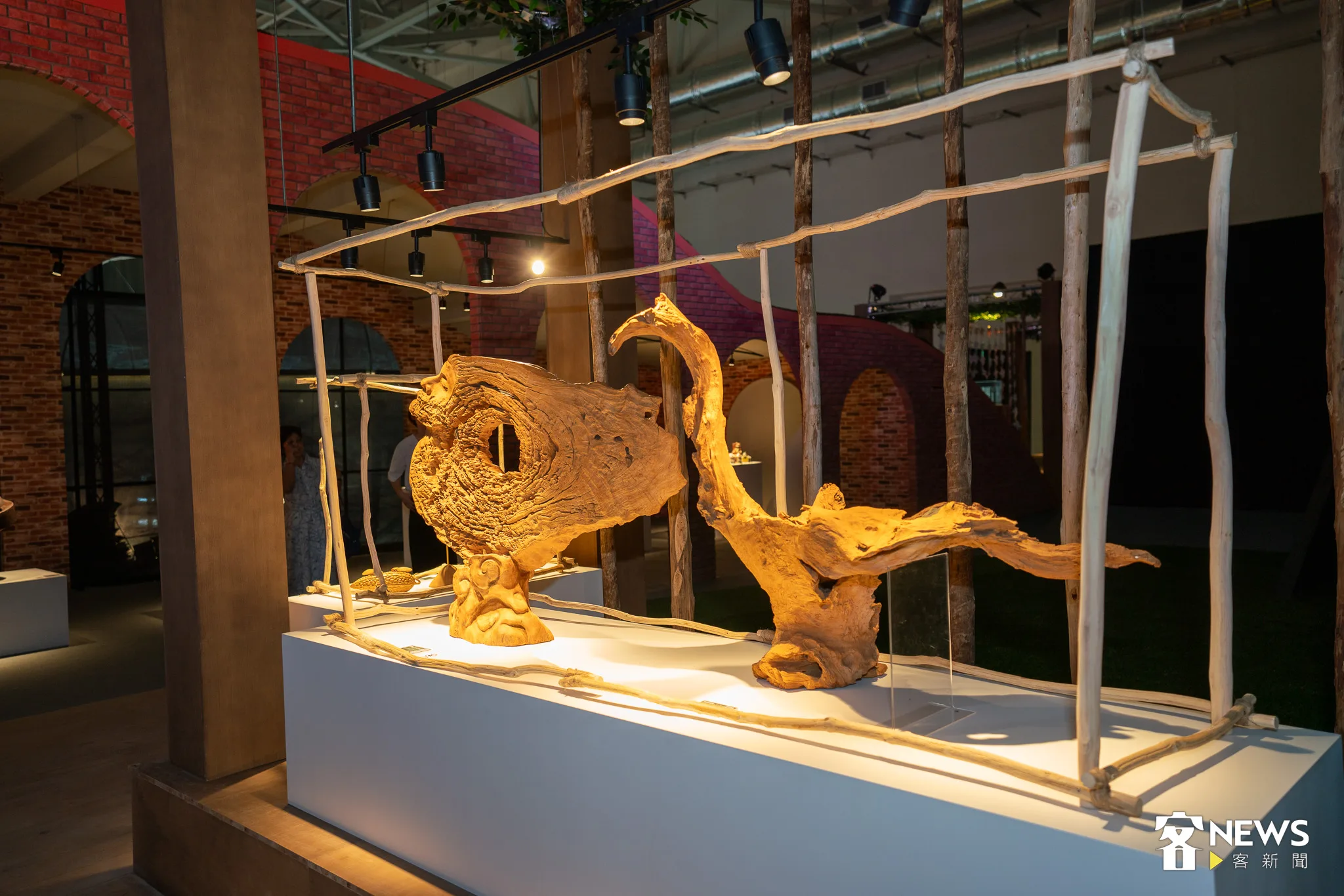 世客博台灣館苗栗縣展區。李台源攝