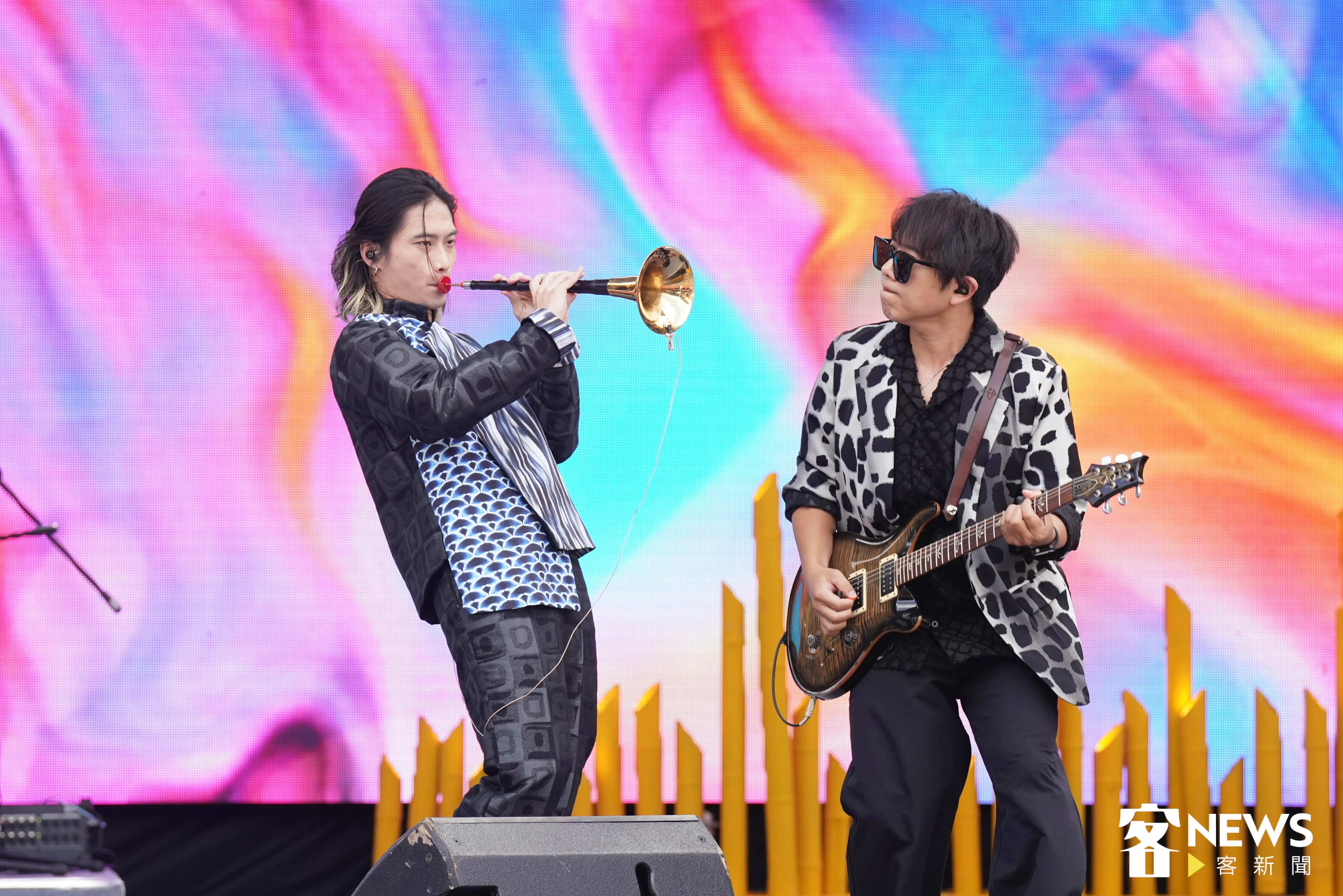 世界客家博覽會開幕活動表演-神棍樂團。洪俊傑攝