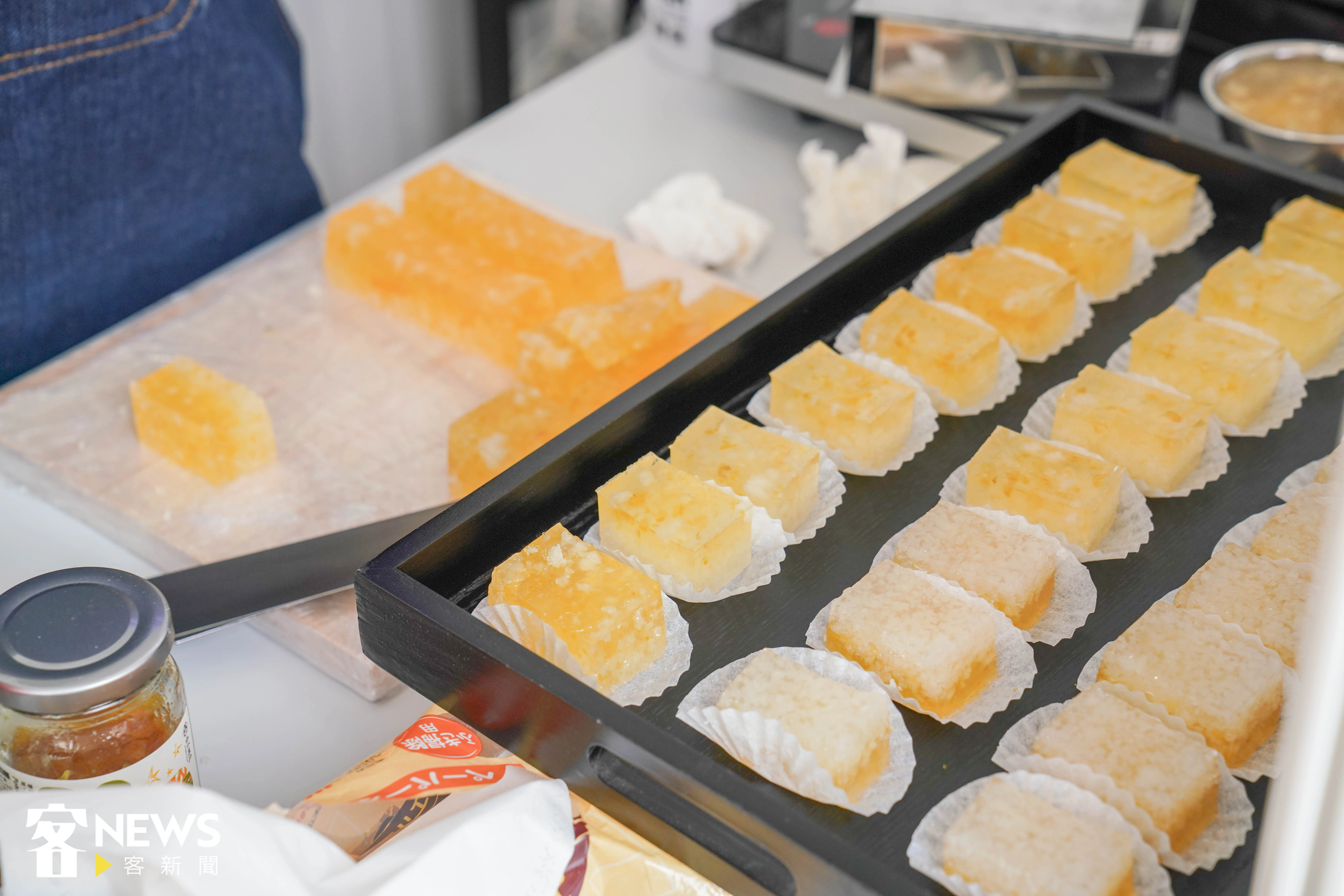 「璟-和菓子」將在「串客派對」市集推出一系列的手作和菓子體驗課程,像是上生菓子-東方美人茶、上生菓子-台三線柑橘口味,當然還有日本道地的錦玉羹、浮島、上南羹、羊羹。洪俊傑攝