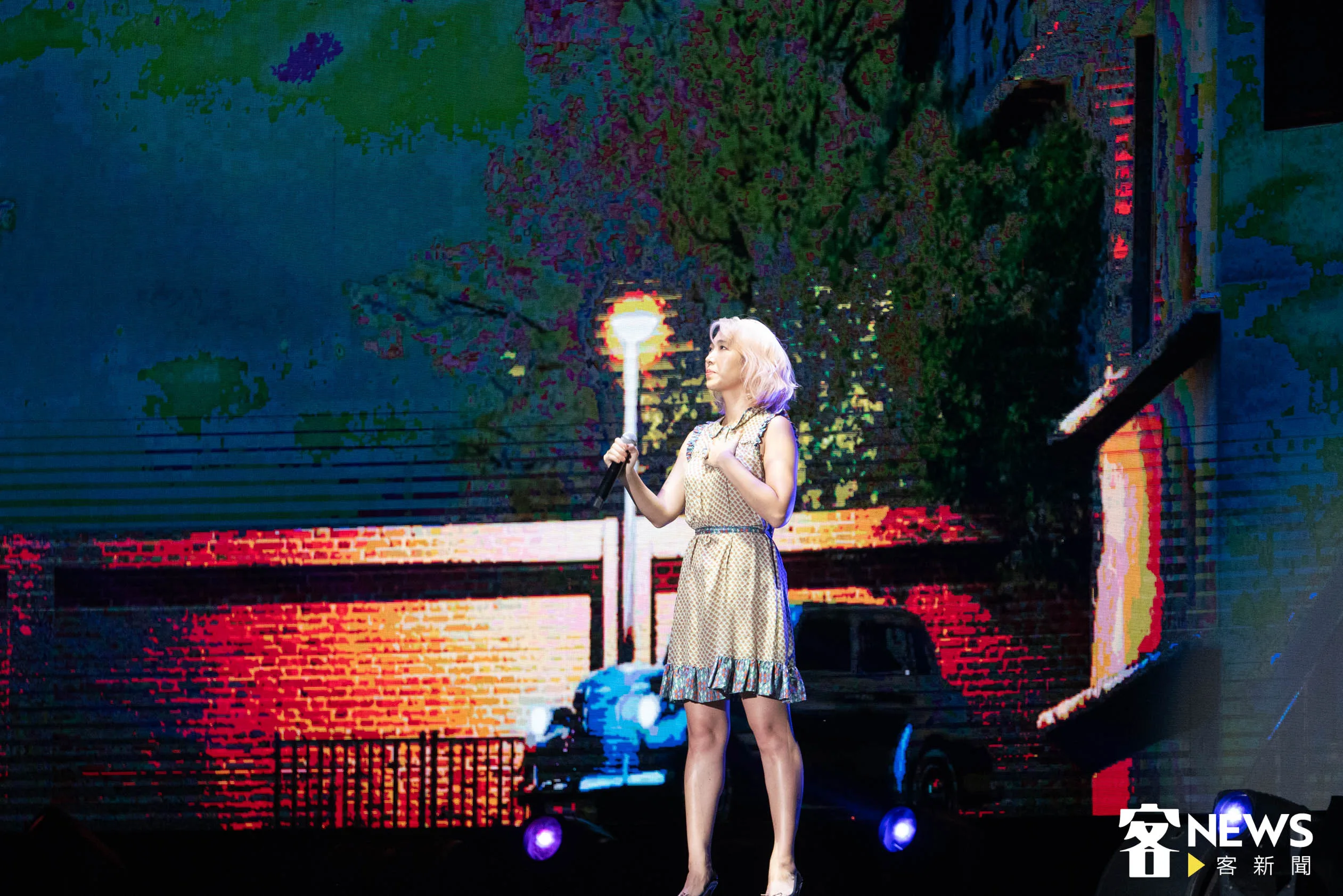 今晚演唱會壓軸，王若琳演唱《You’re Breaking My Heart》。洪俊傑攝