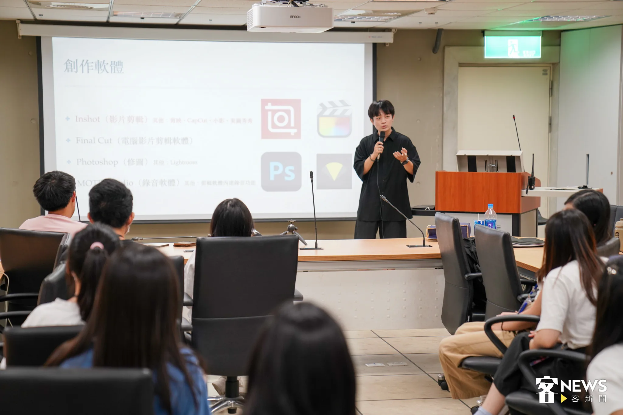 美食影音創作者梅森分享創作經驗。范修語攝